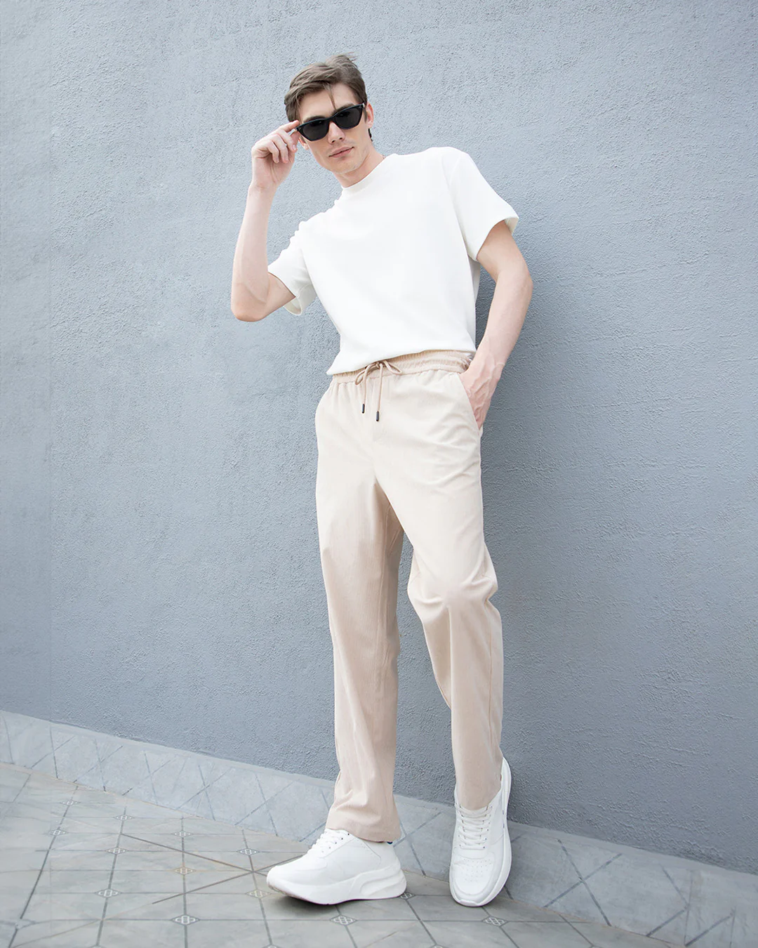 Beige Corduroy Pant - Image 5