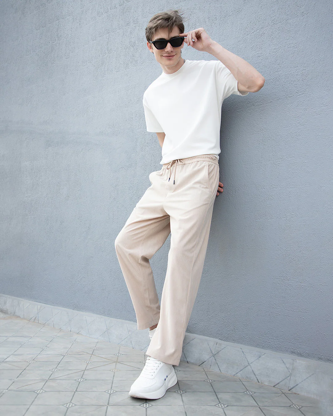 Beige Corduroy Pant - Image 7