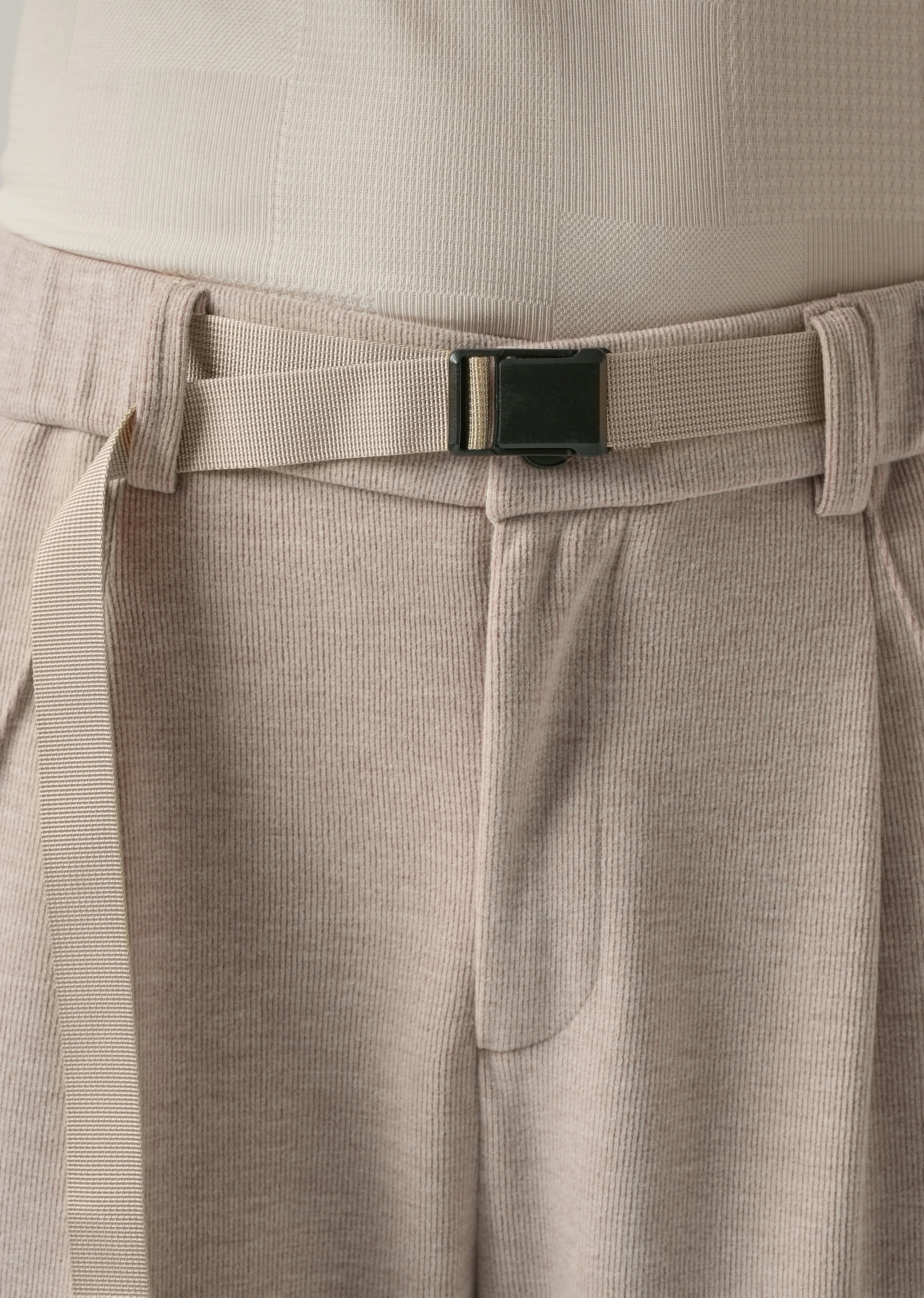 Beige Corduroy Relaxed Fit Pant - Image 5