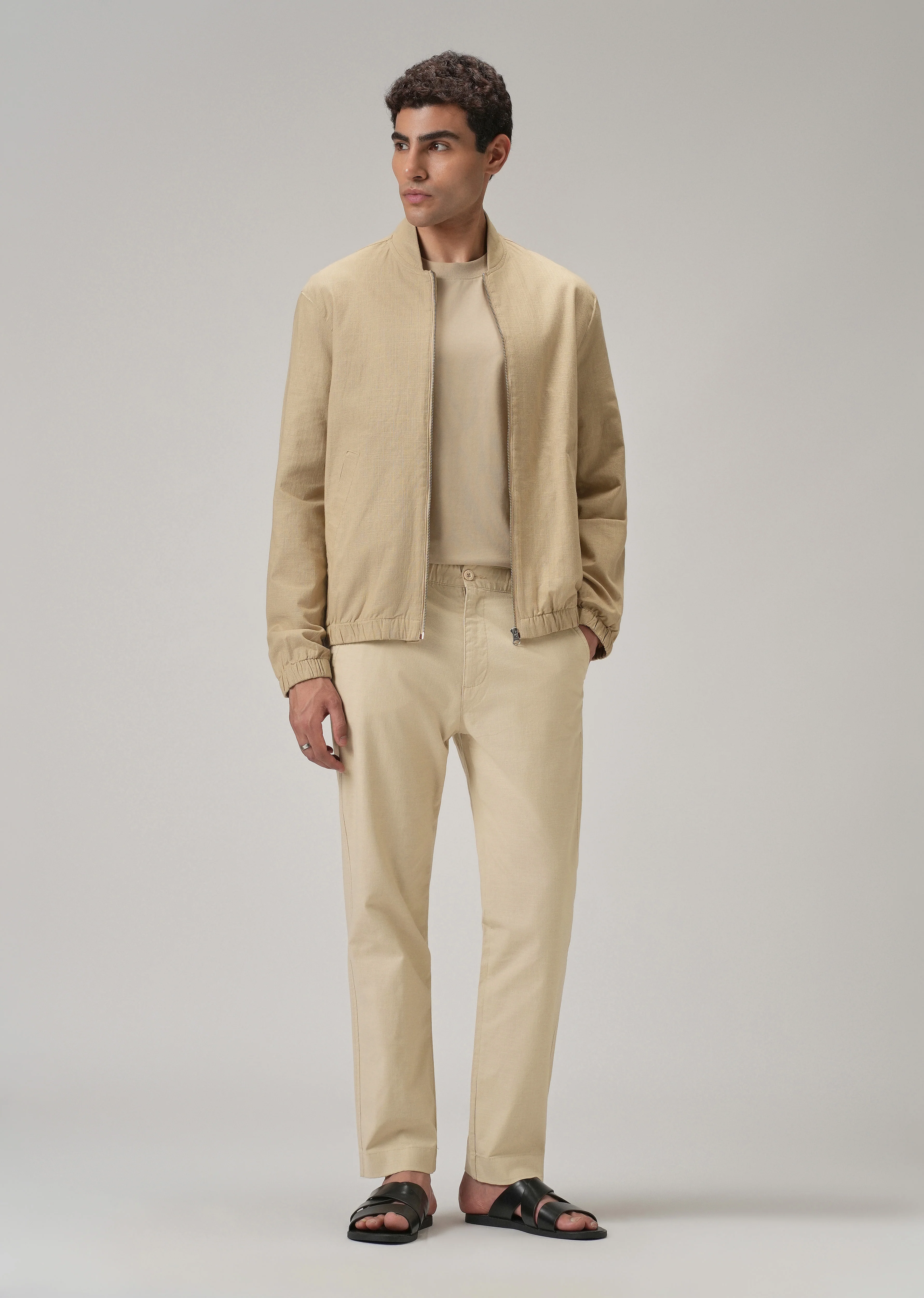 Beige Cotton Trouser - Image 6