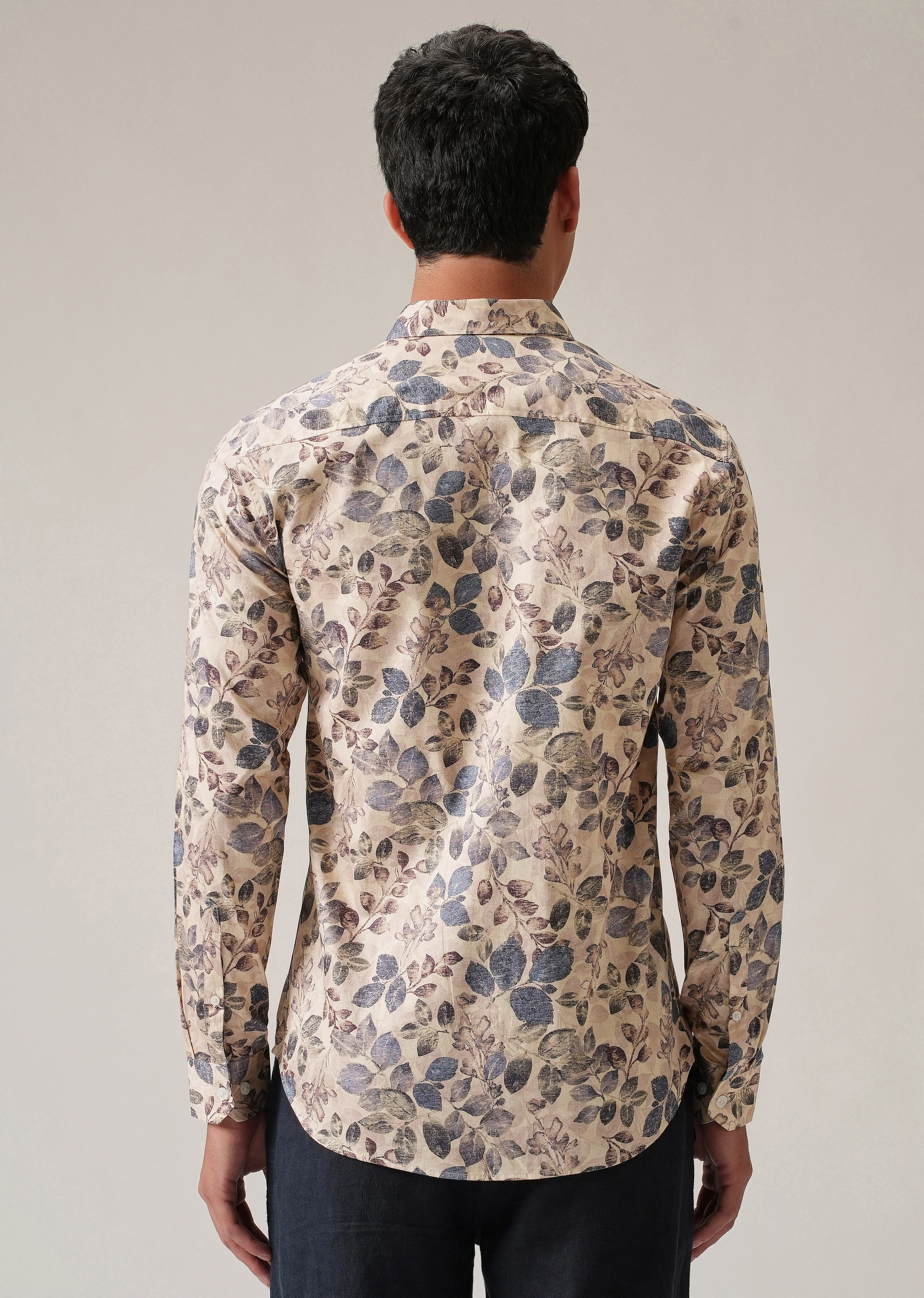 Beige Floral Print Shirt - Image 2