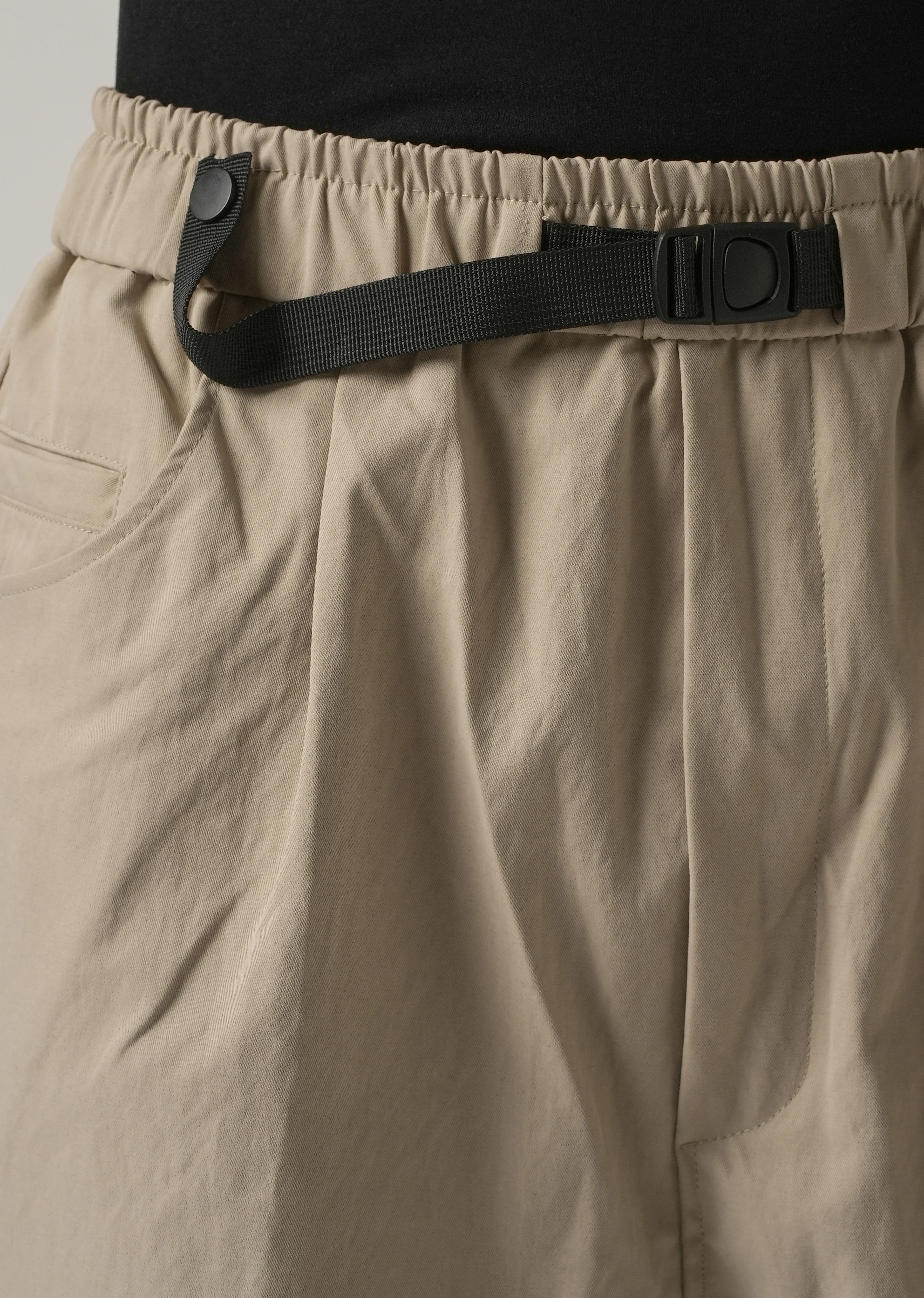 Beige Twill Relaxed Fit Pant - Image 5