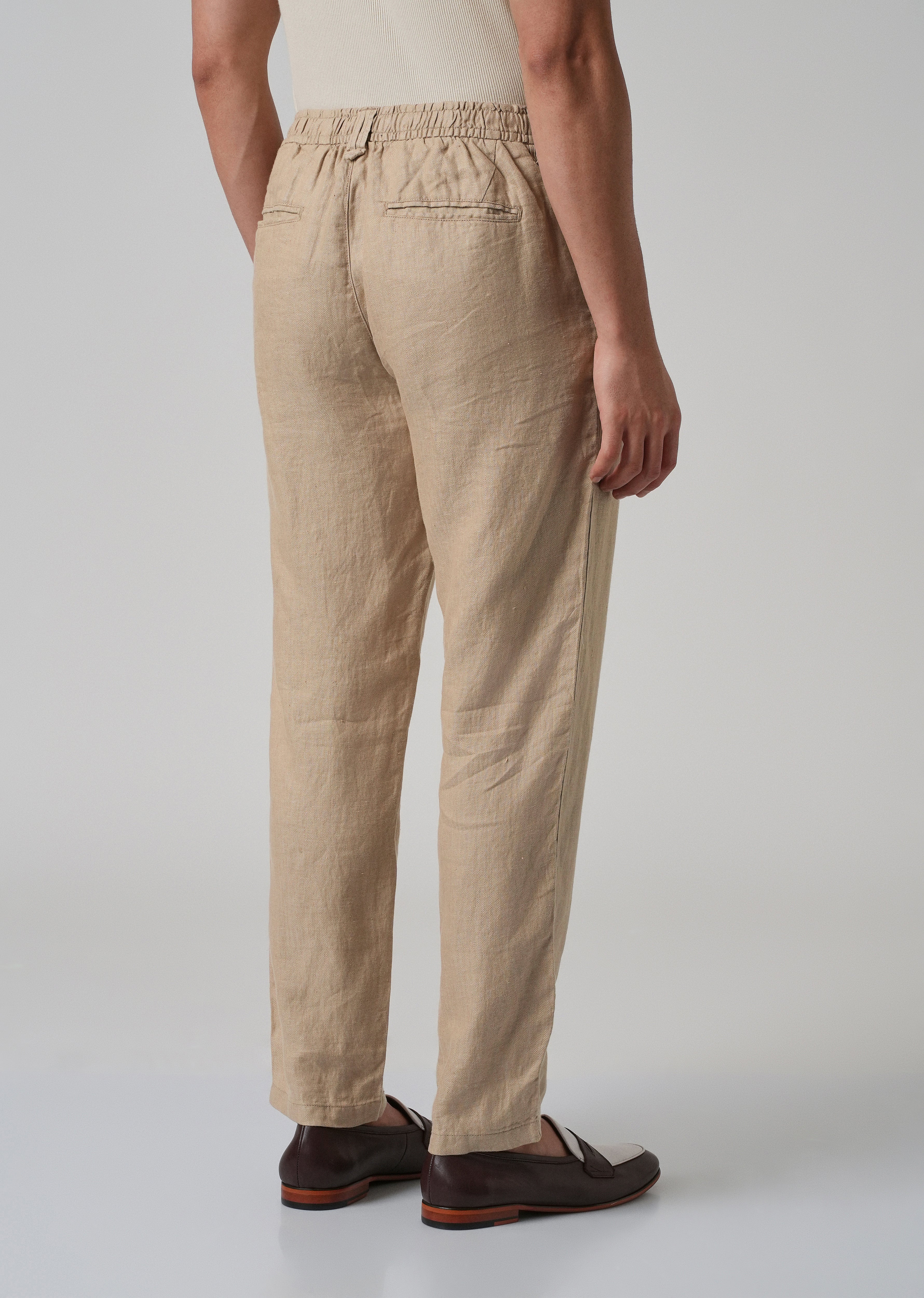 Bisque Cream Linen Pant - Image 2