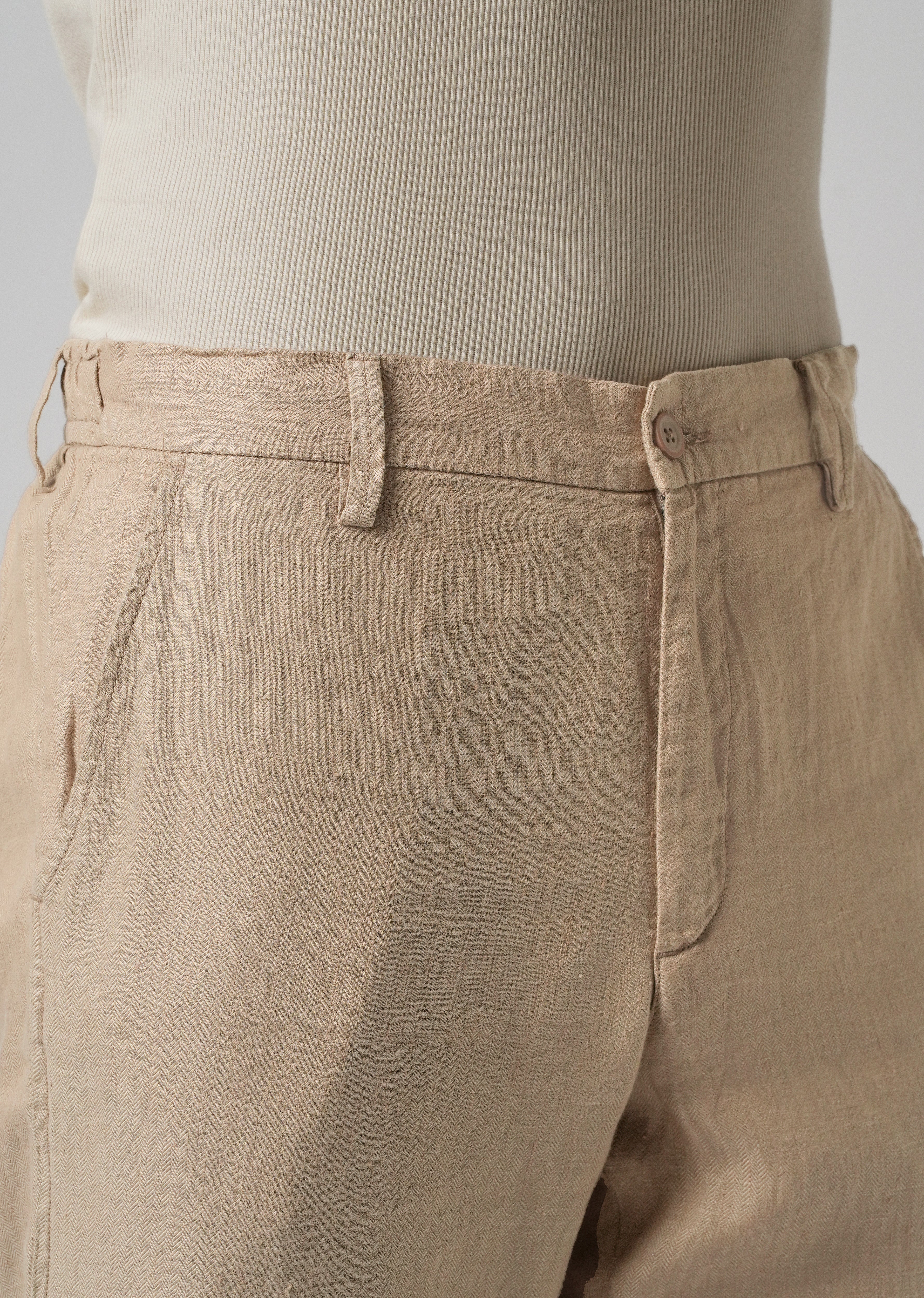 Bisque Cream Linen Pant - Image 5