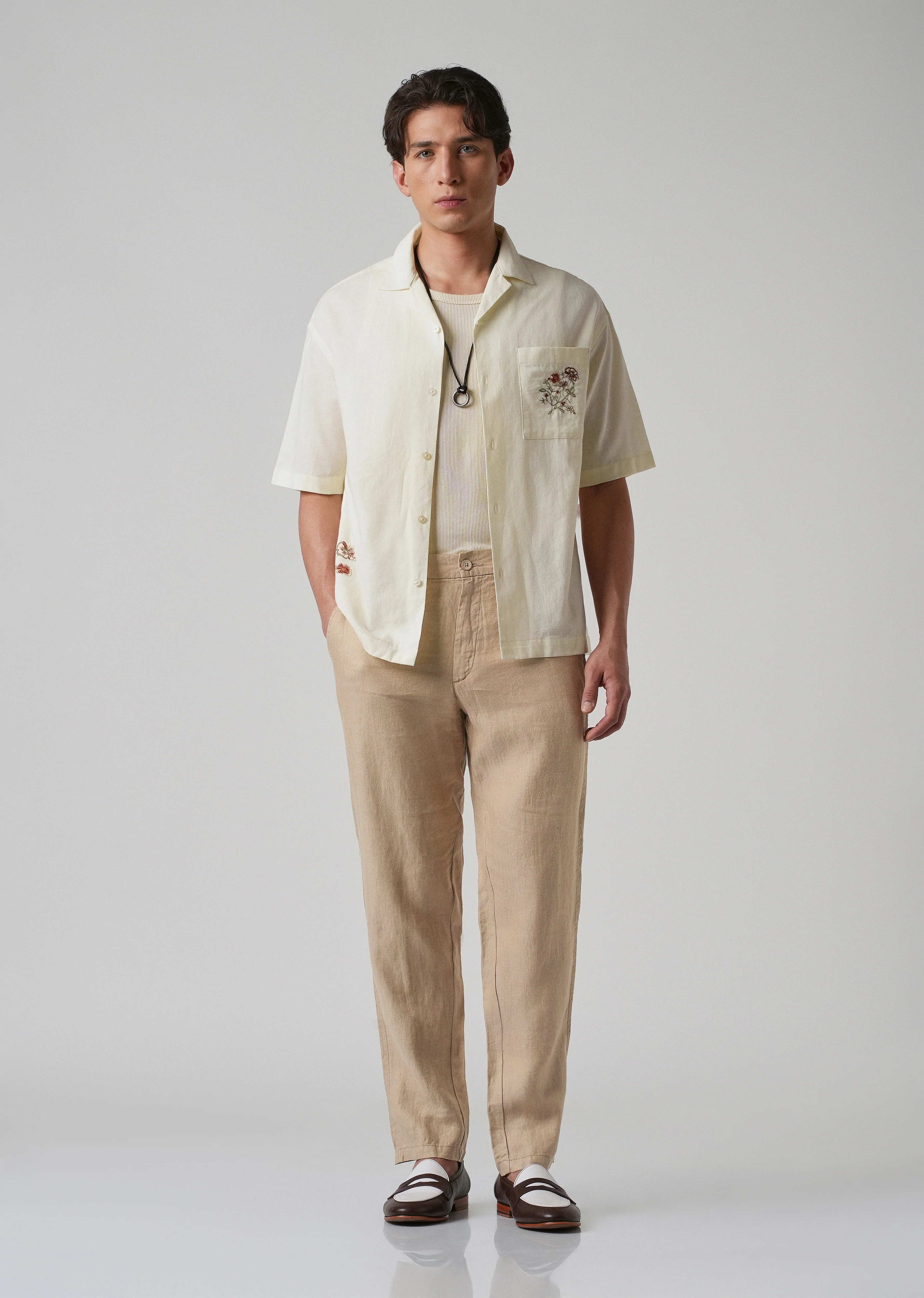Bisque Cream Linen Pant - Image 6