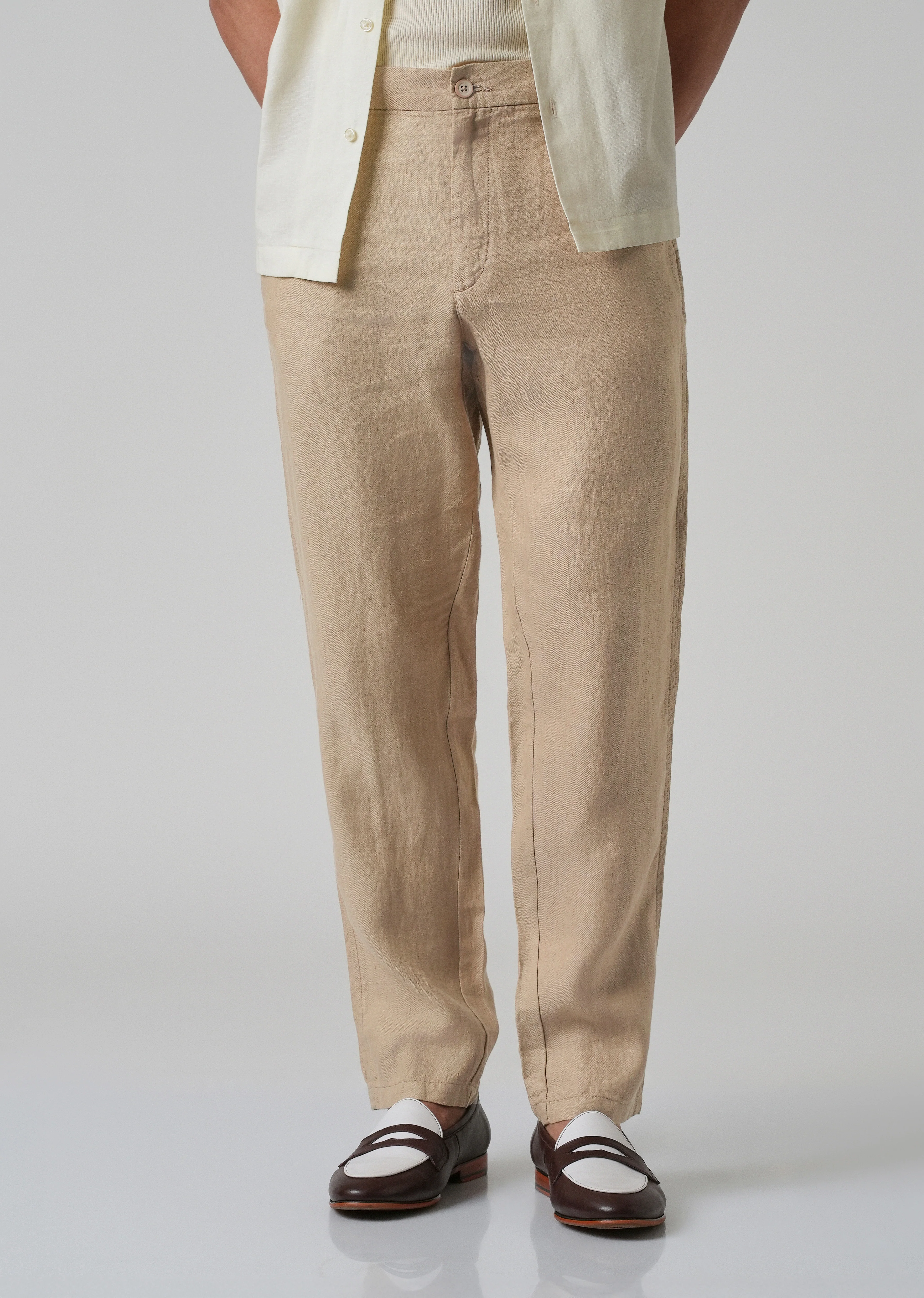 Bisque Cream Linen Pant - Image 7