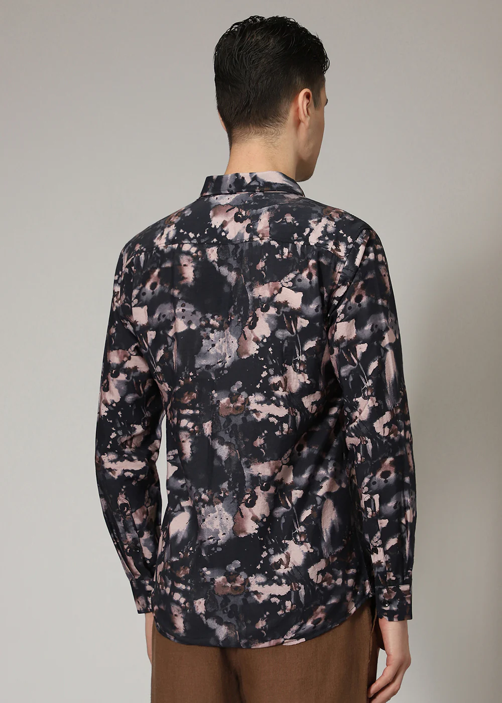 Black Abstract Print Shirt - Image 4