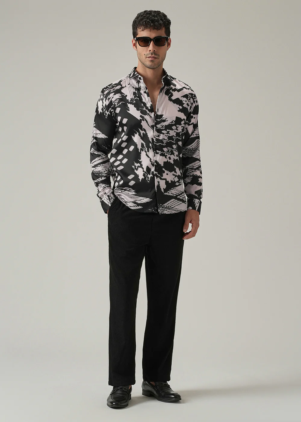 Black and White Print Shirt - Image 6