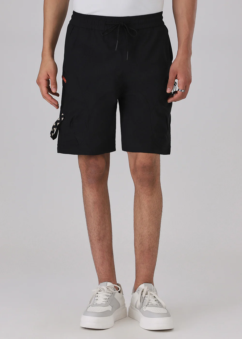 Black Cargo Shorts - Image 3