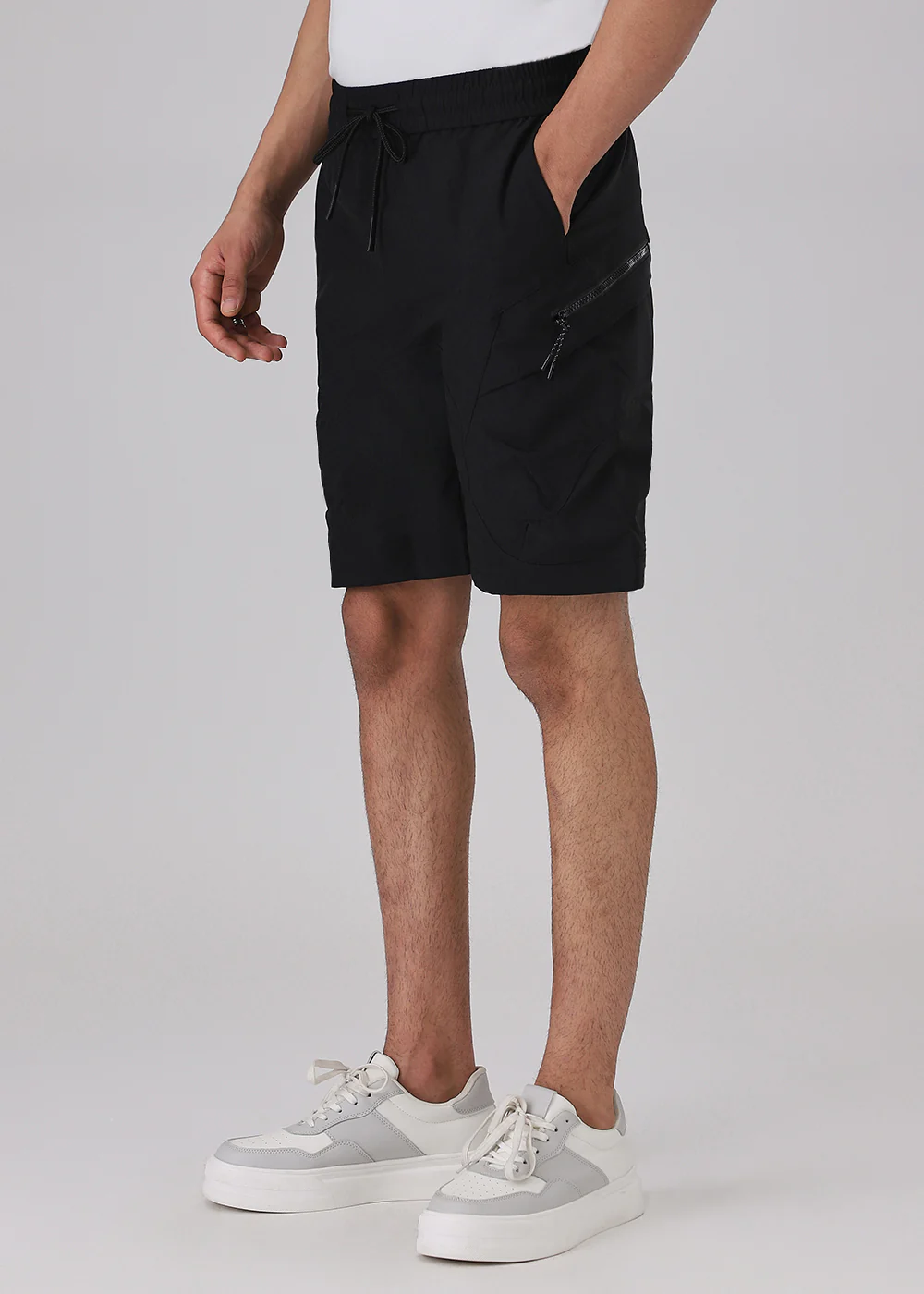Black Cargo Shorts - Image 4