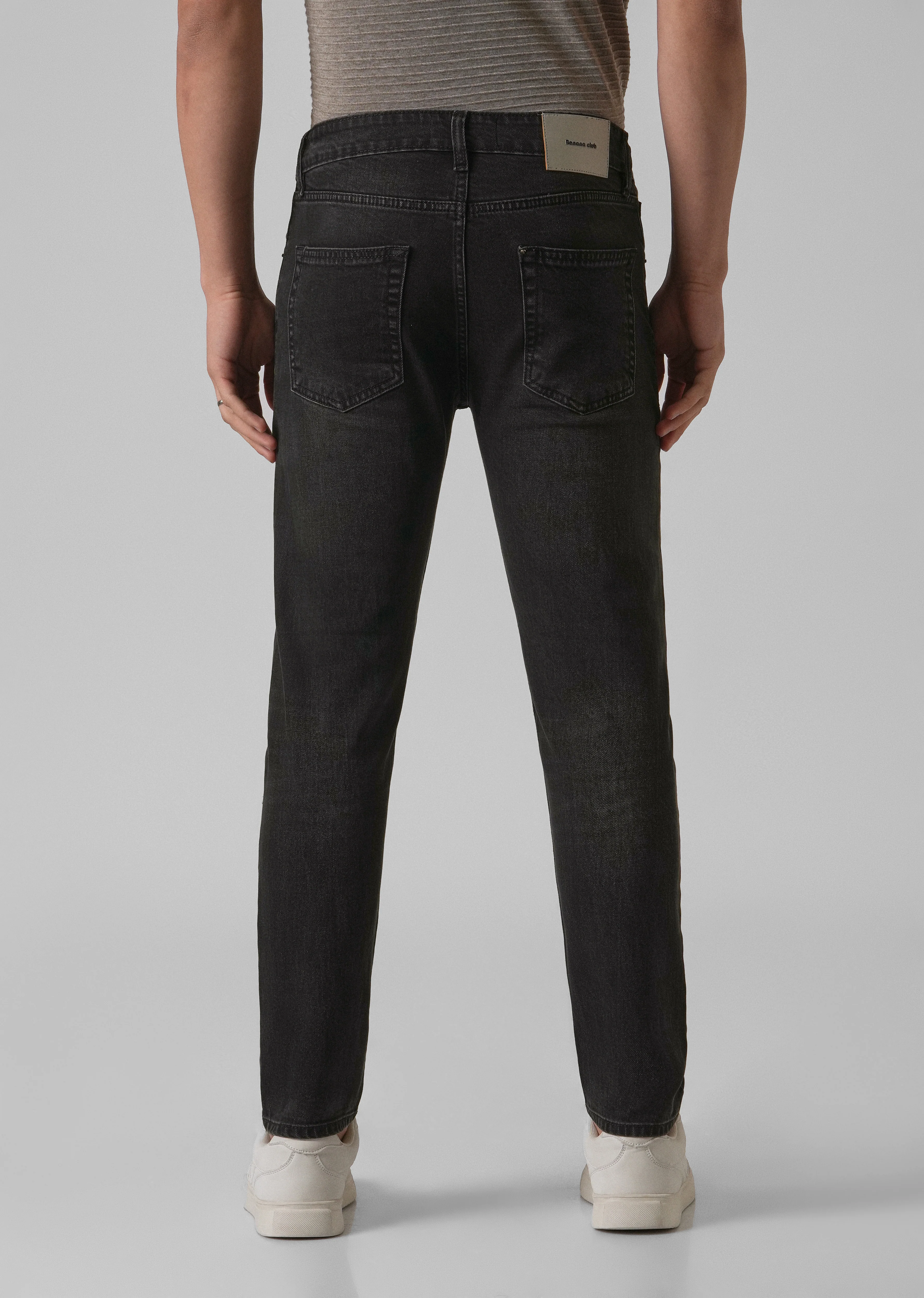 Black Charcoal Slim Fit Jeans - Image 2