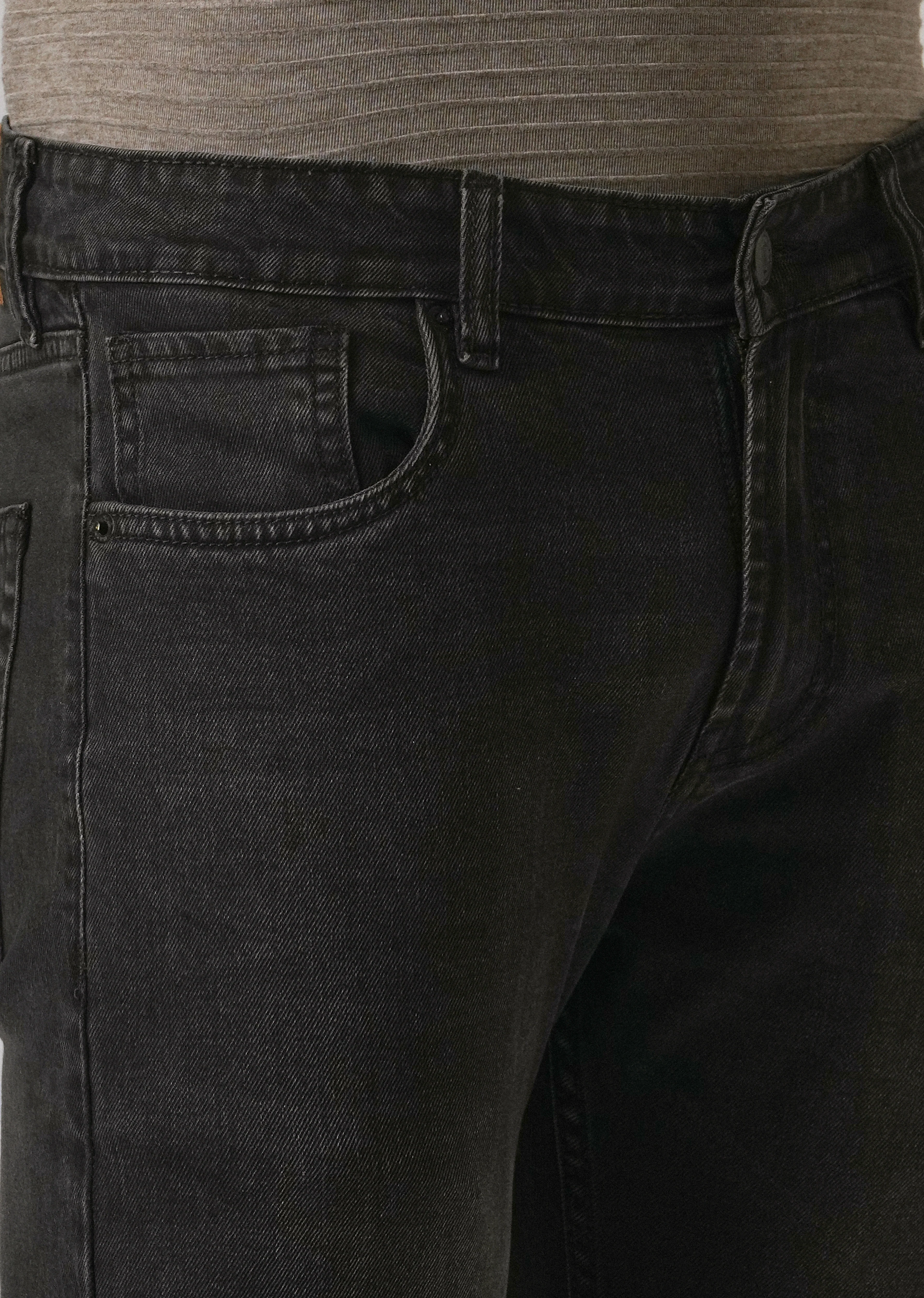 Black Charcoal Slim Fit Jeans - Image 5