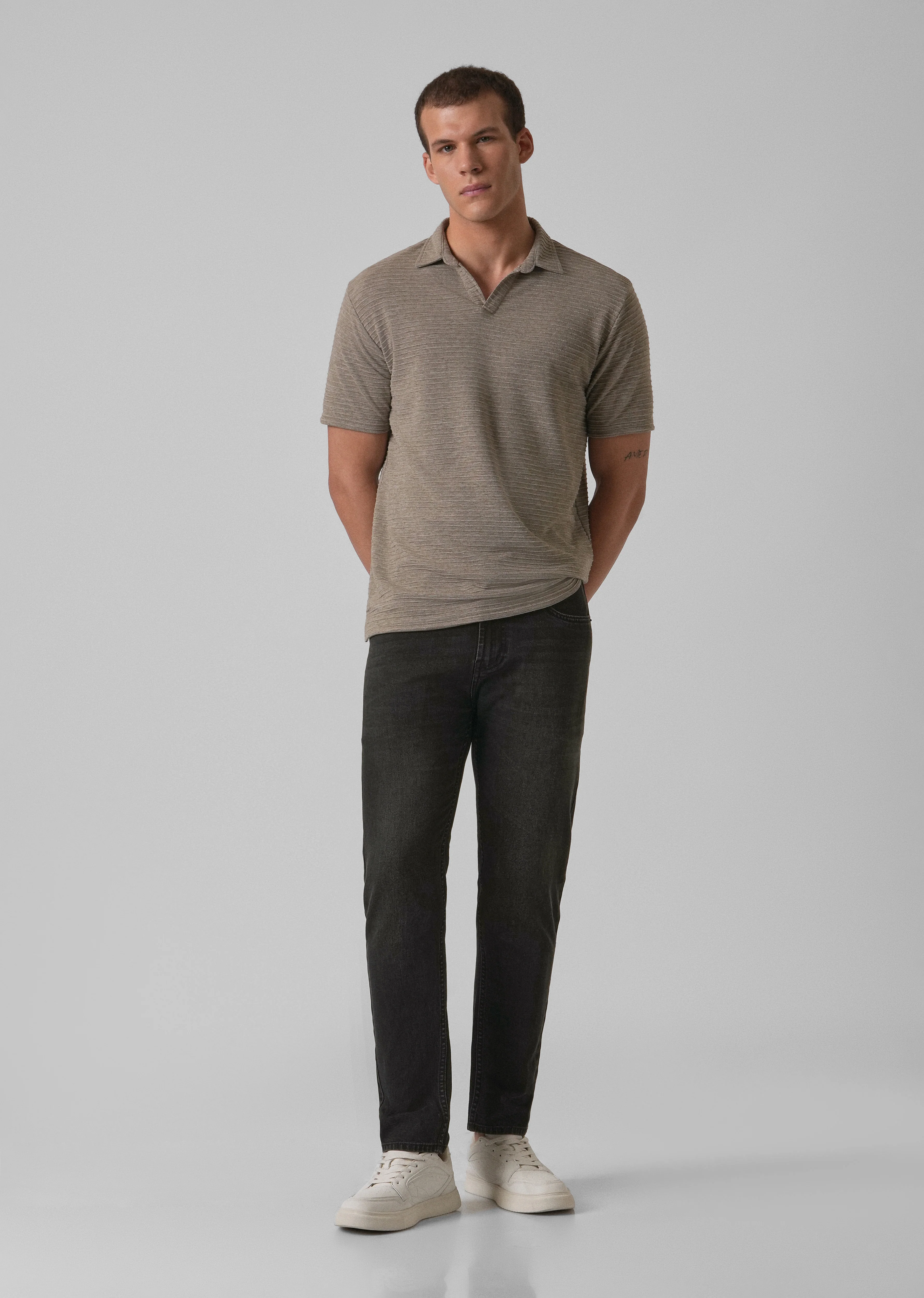 Black Charcoal Slim Fit Jeans - Image 6