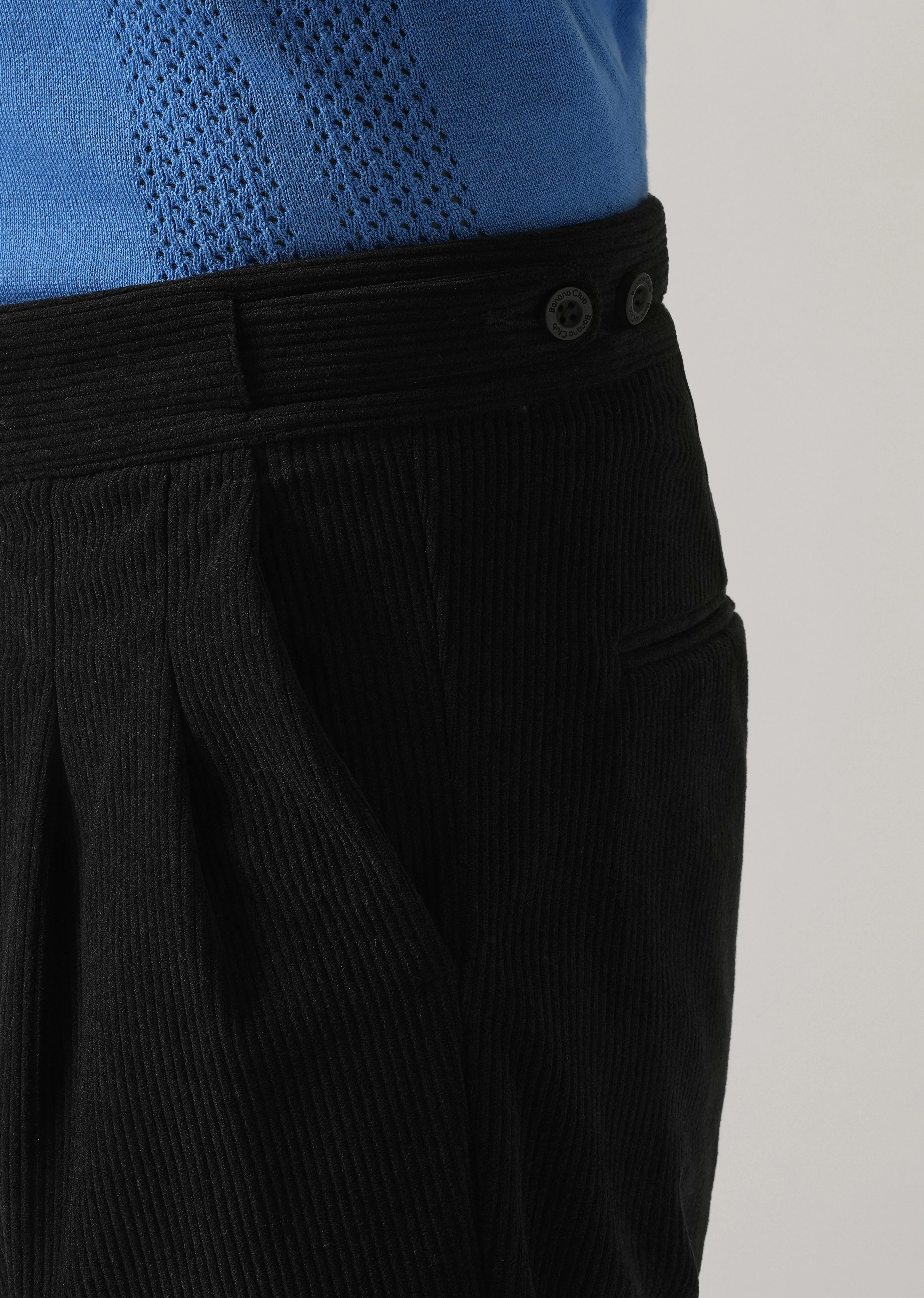 Black Corduroy Gurkha Pants - Image 5
