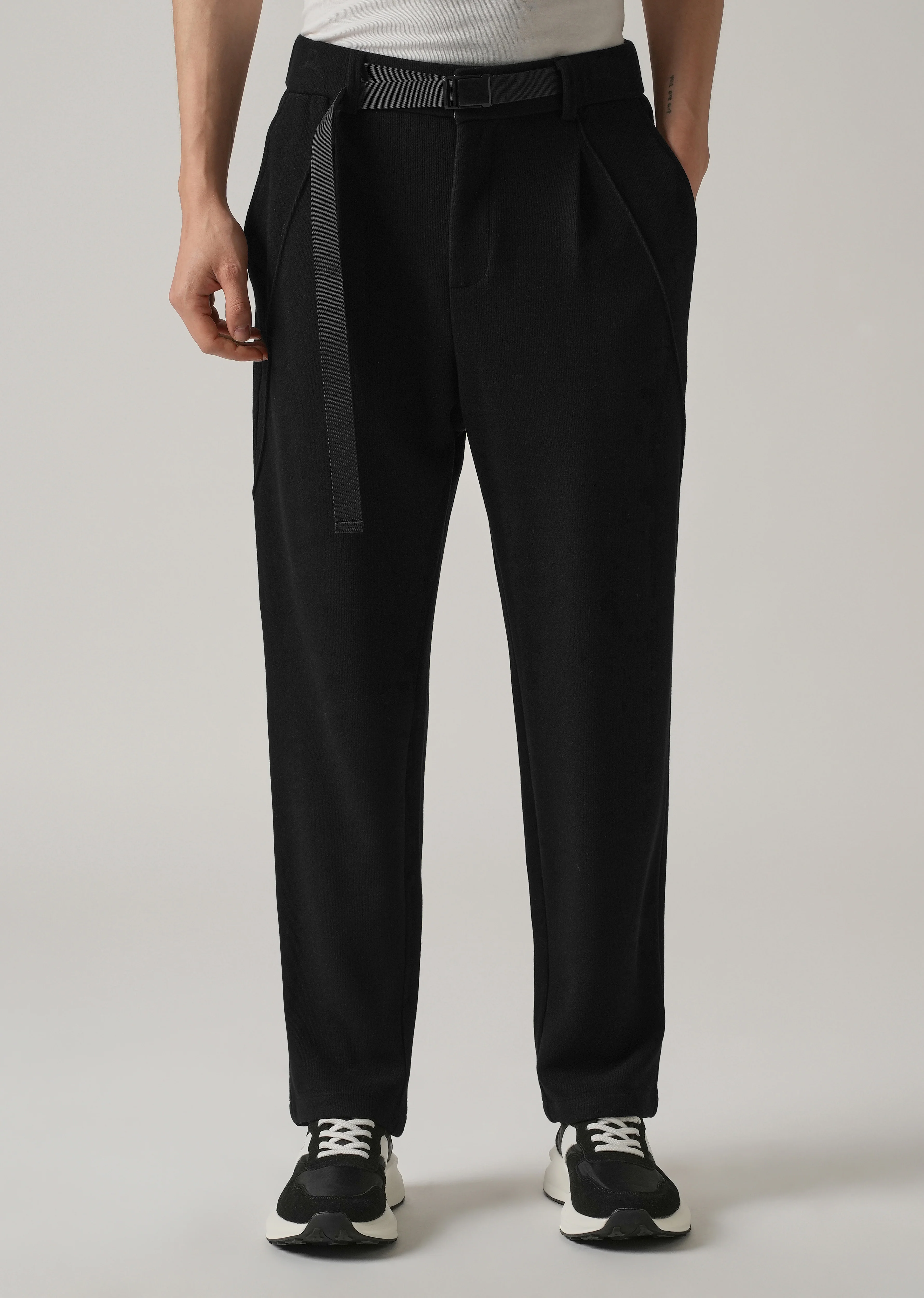 Black Corduroy Relaxed Fit Pant - Image 3