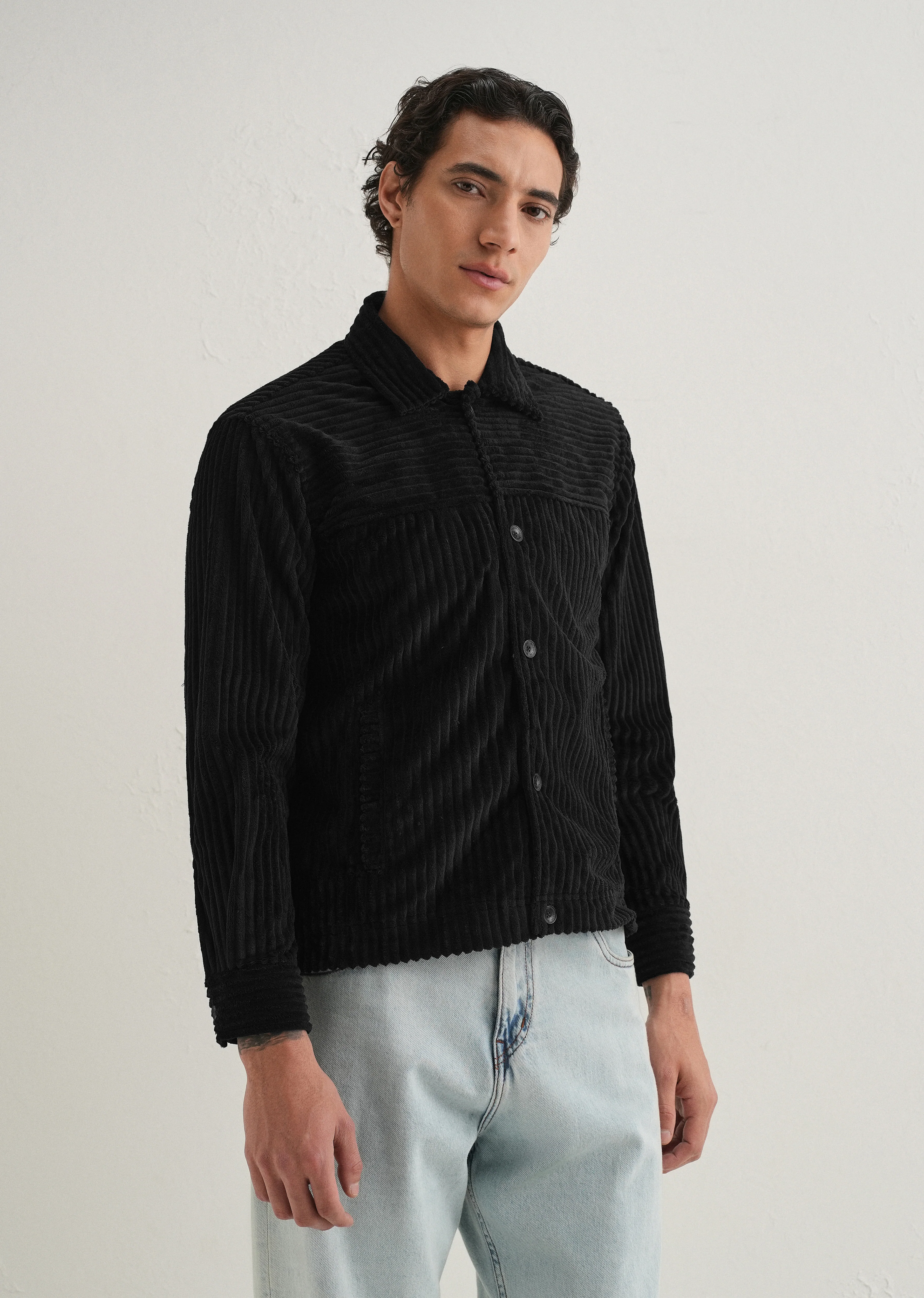 Black Corduroy Shacket - Image 5