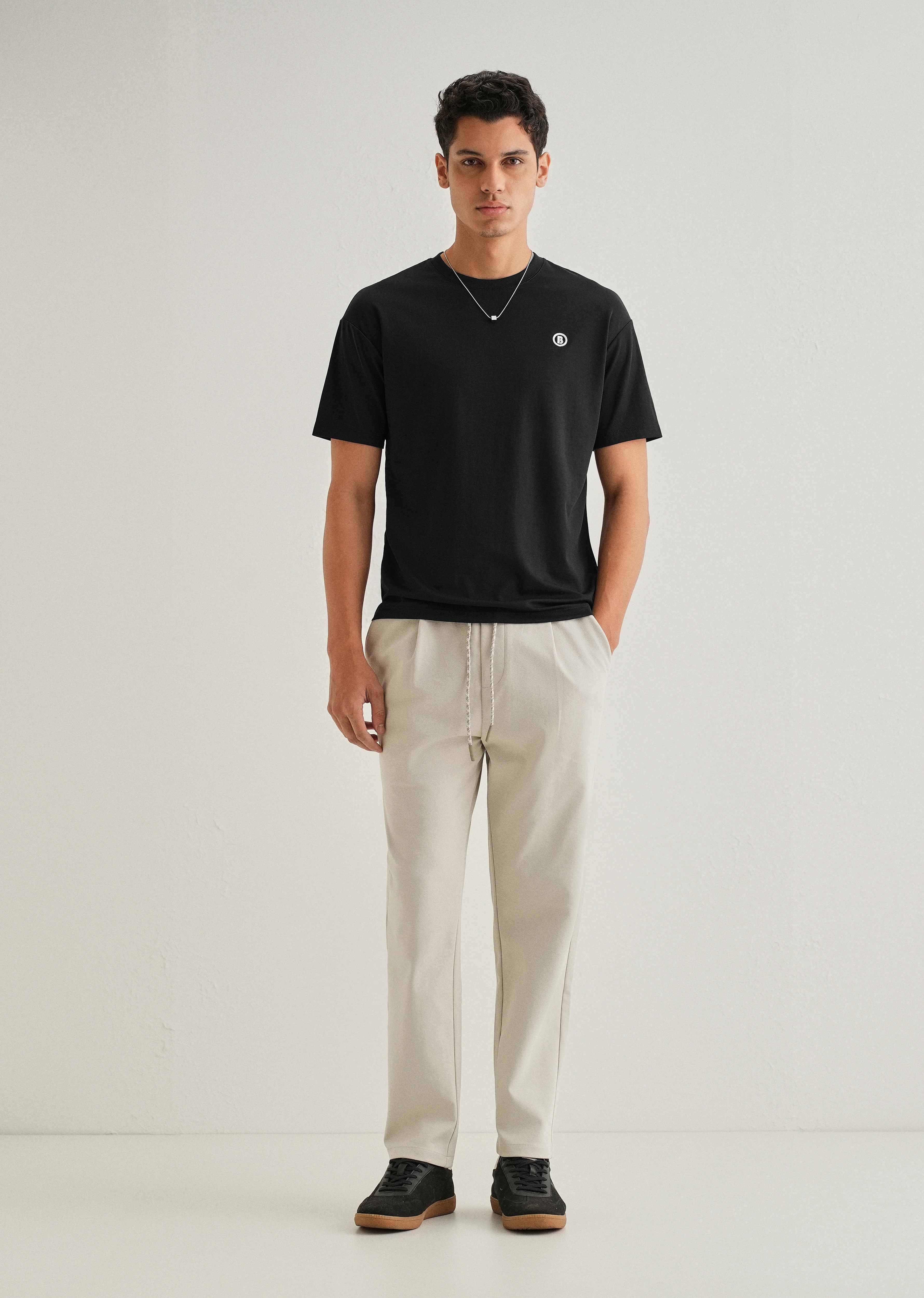 Black Crew Neck T-shirt - Image 6