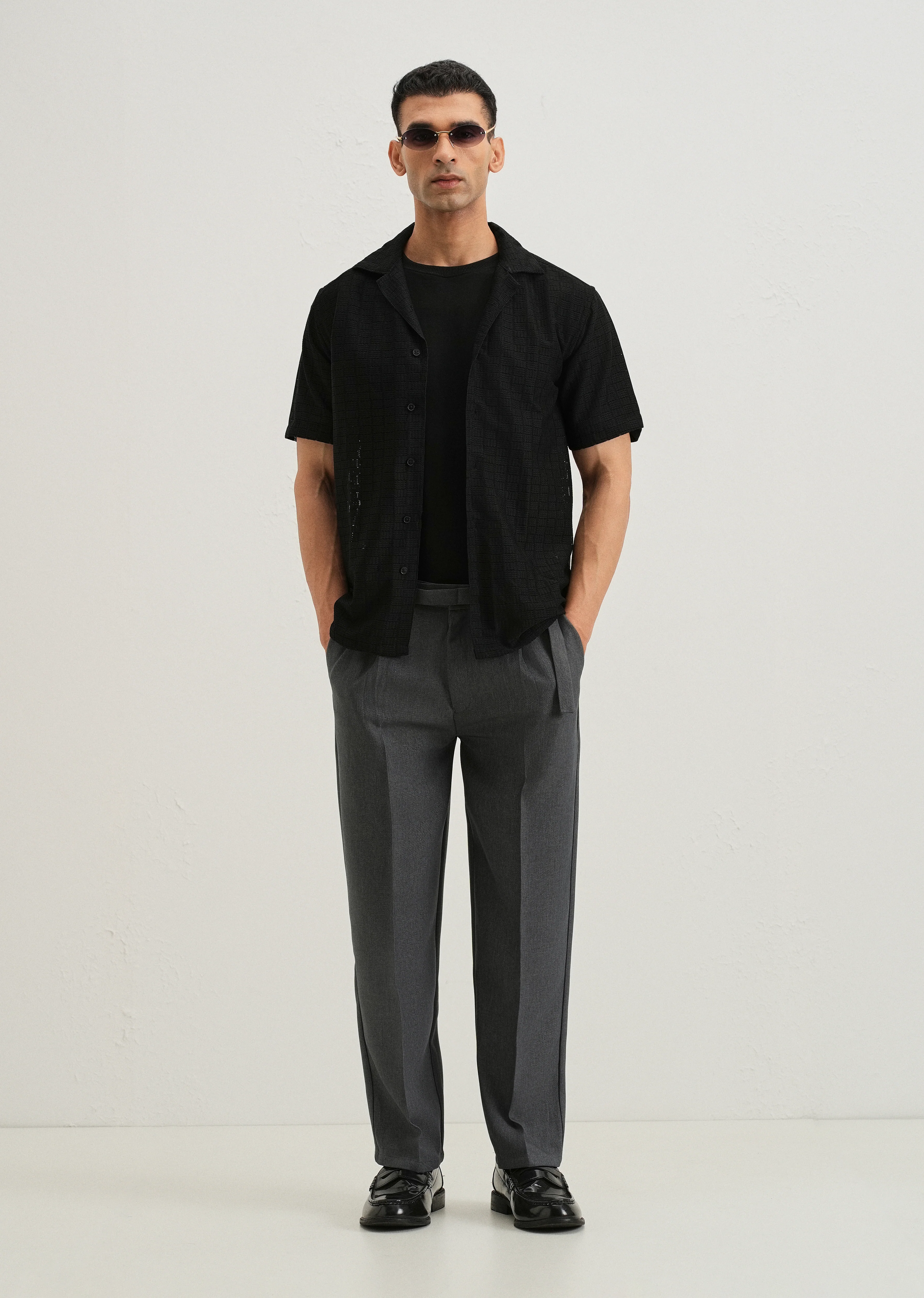 Black Crochet Shirt - Image 6