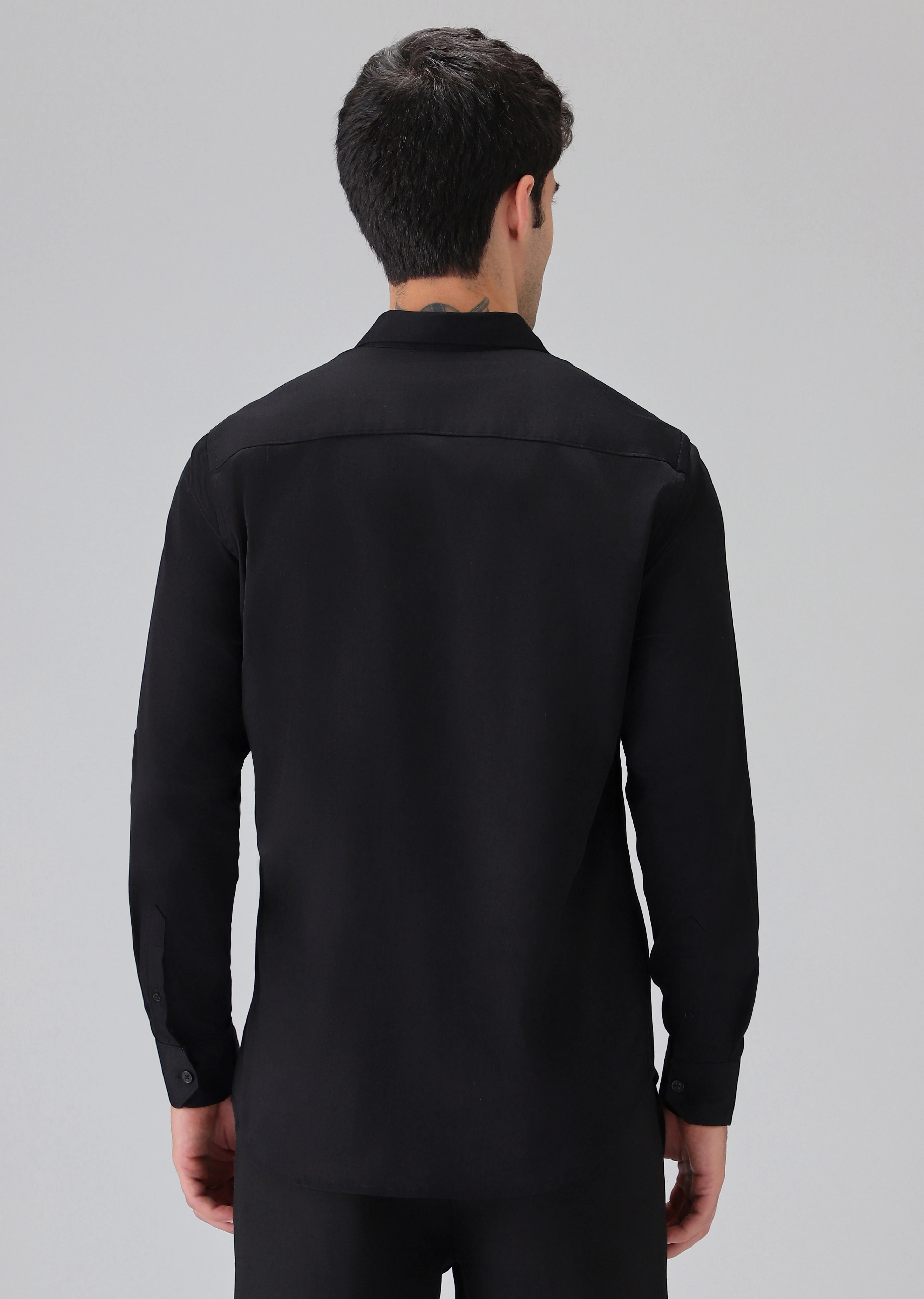 Black Glimmer Designer Shirt - Image 2