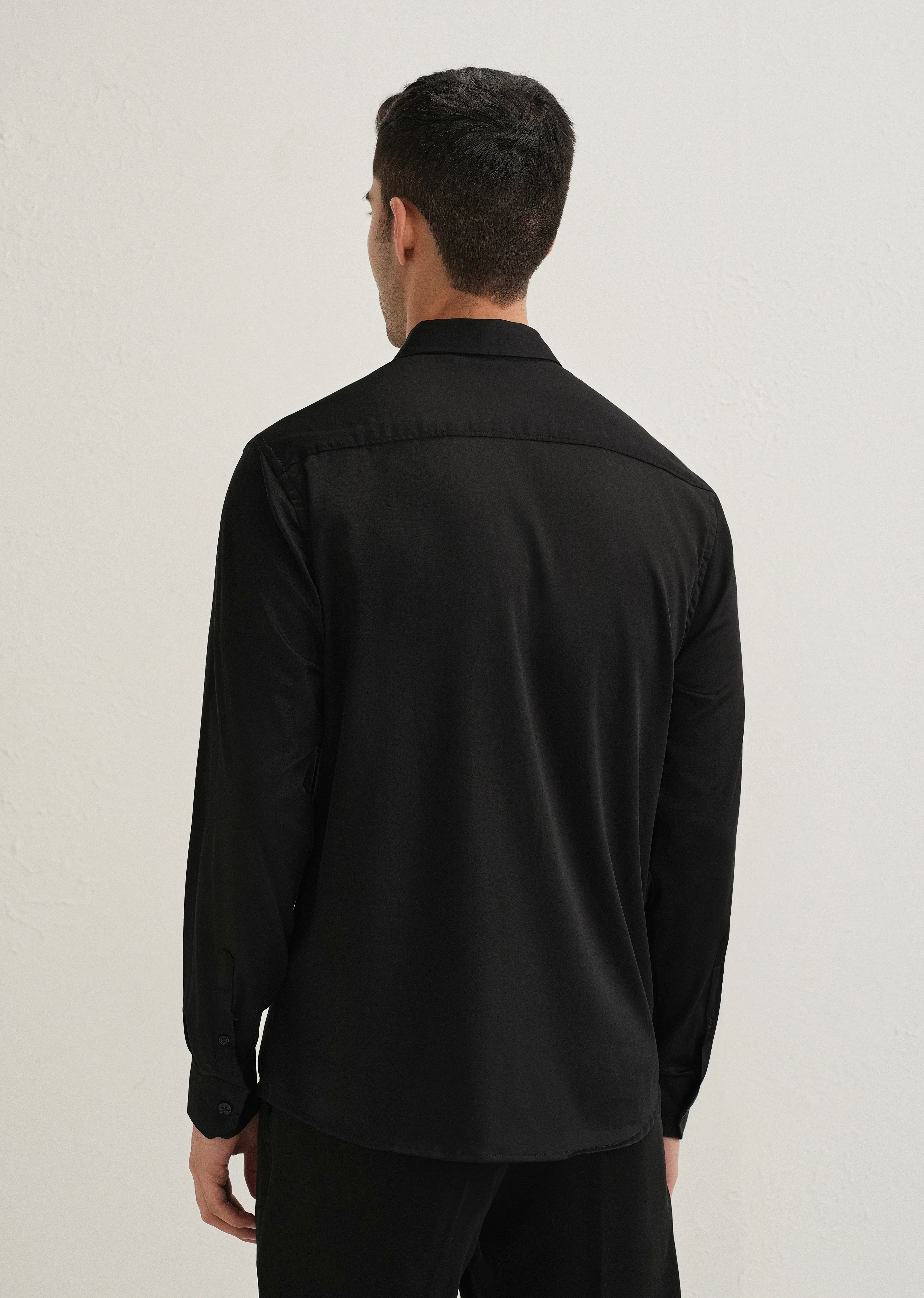 Black Embellished Dragon Designer Shirt - Image 4