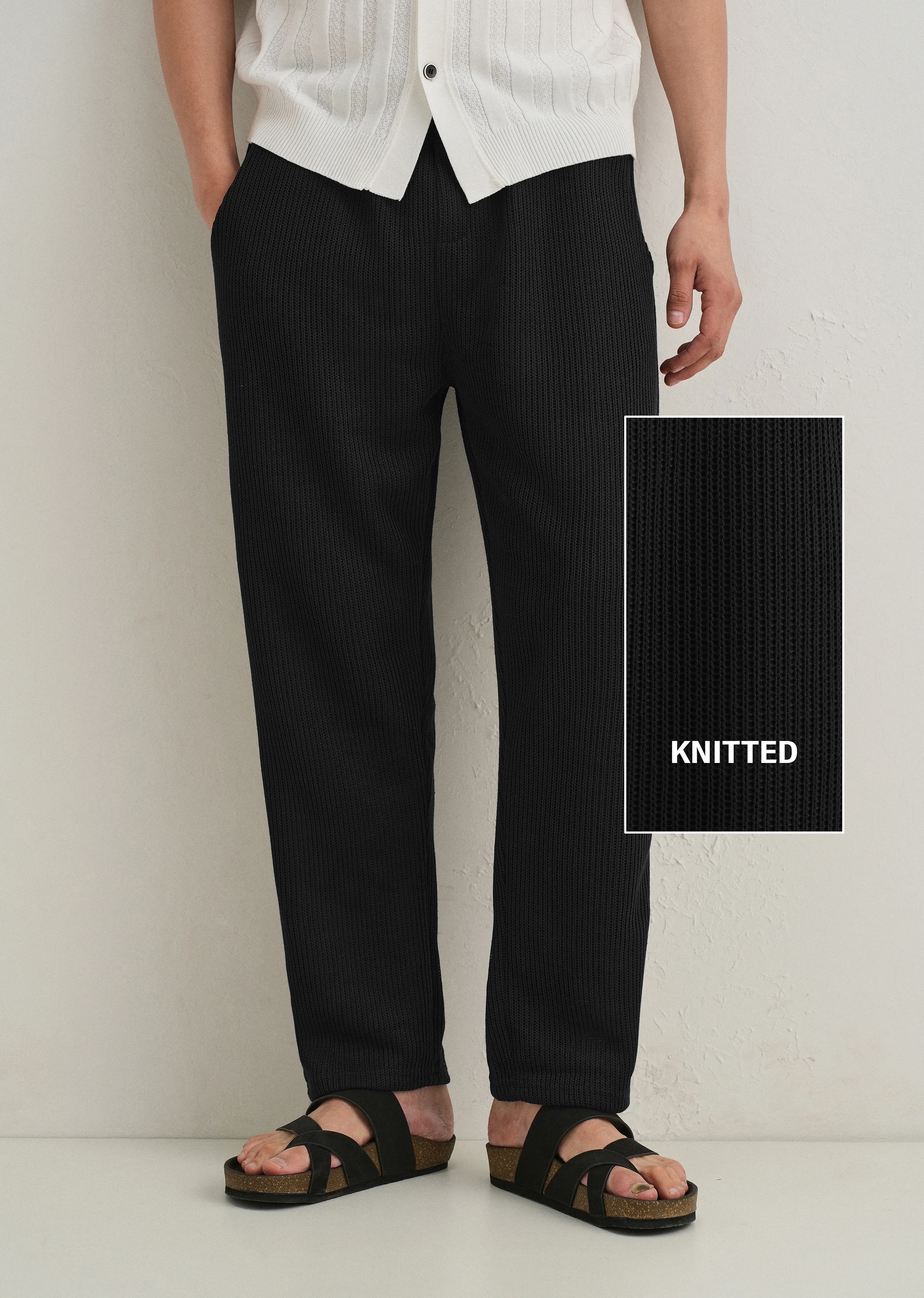 Black Knitted Pant - Image 7