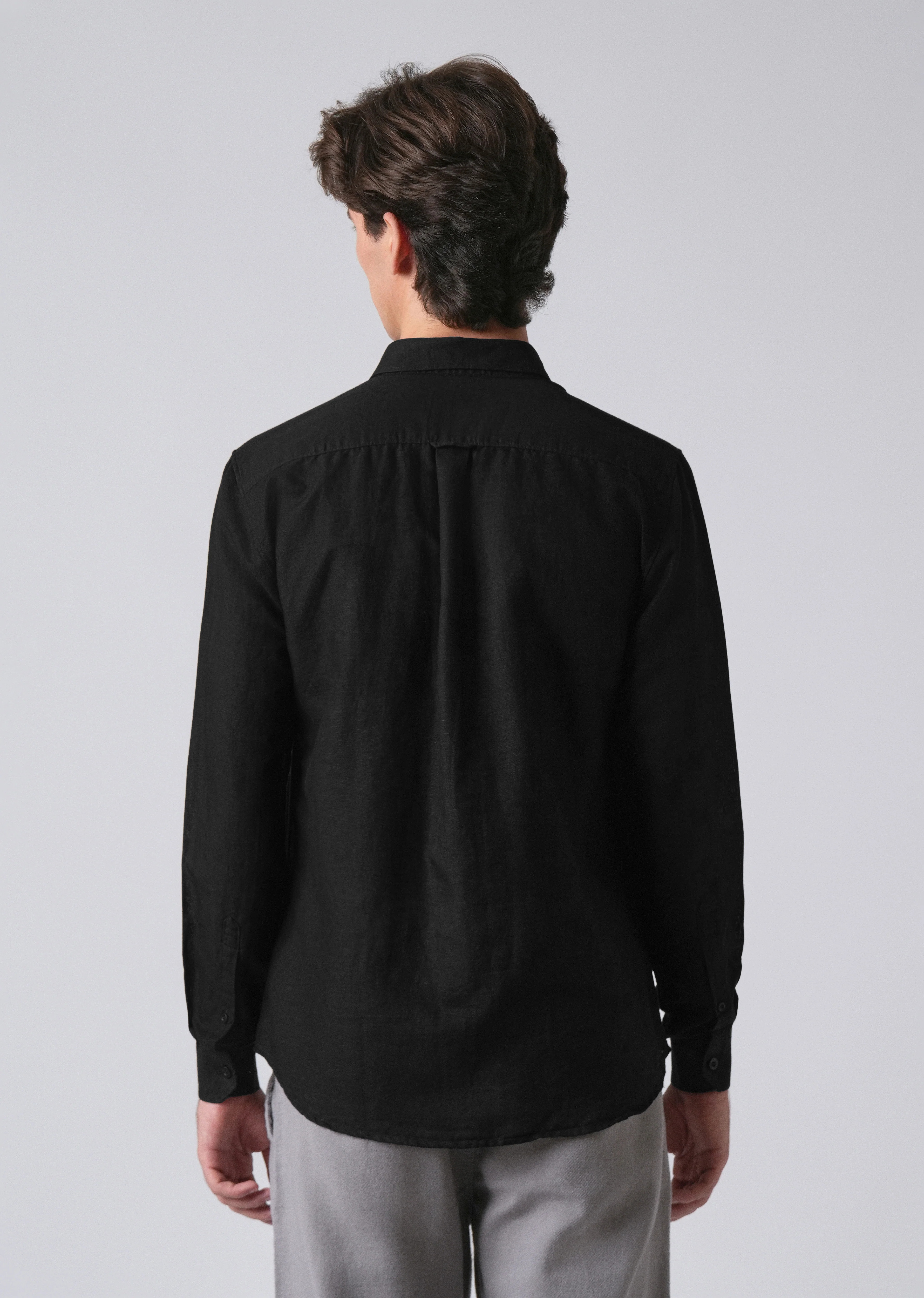 Black Linen Shirt - Image 2