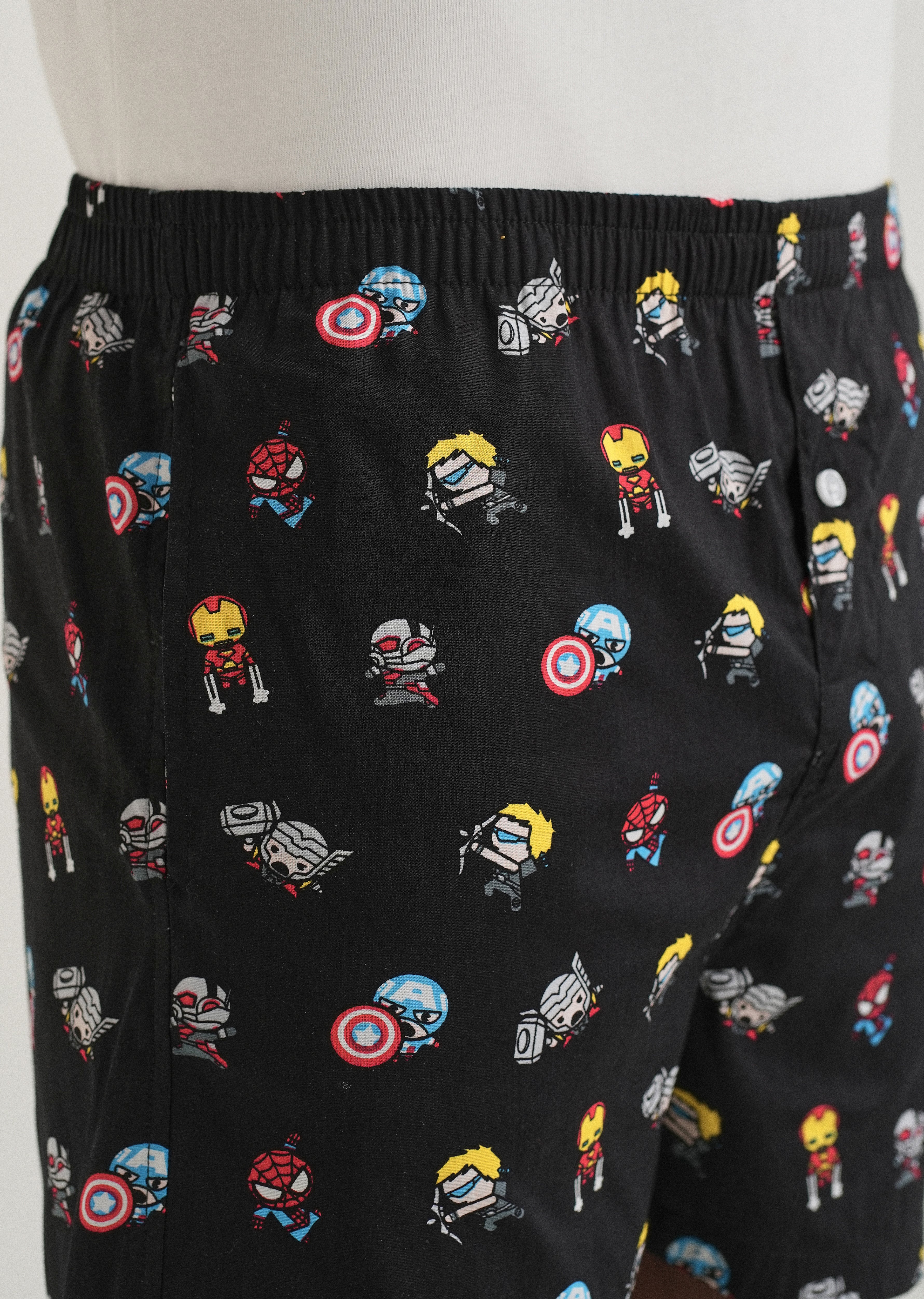 Black Marvel Printed Boxer - Image 3