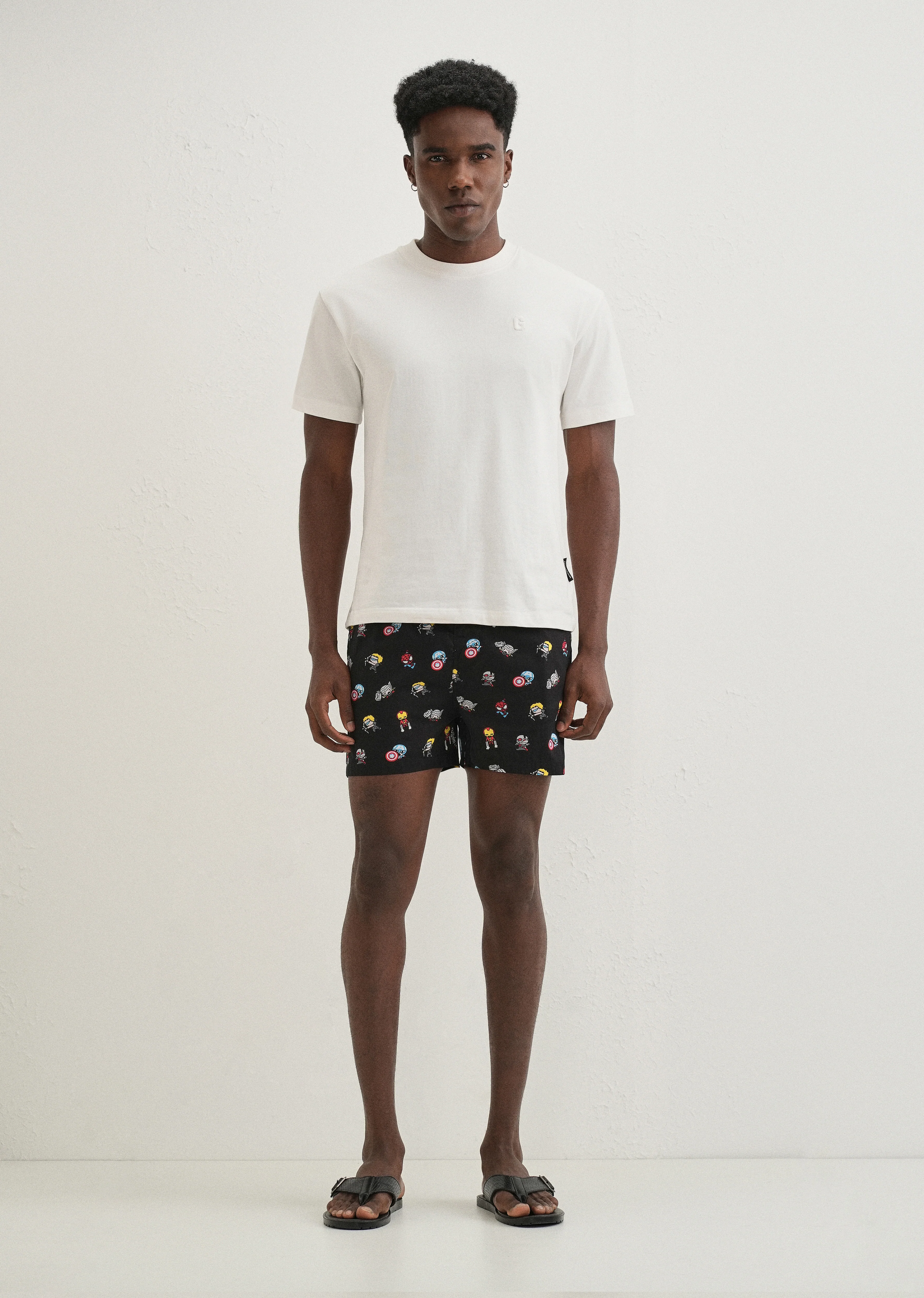 Black Marvel Printed Boxer - Image 6