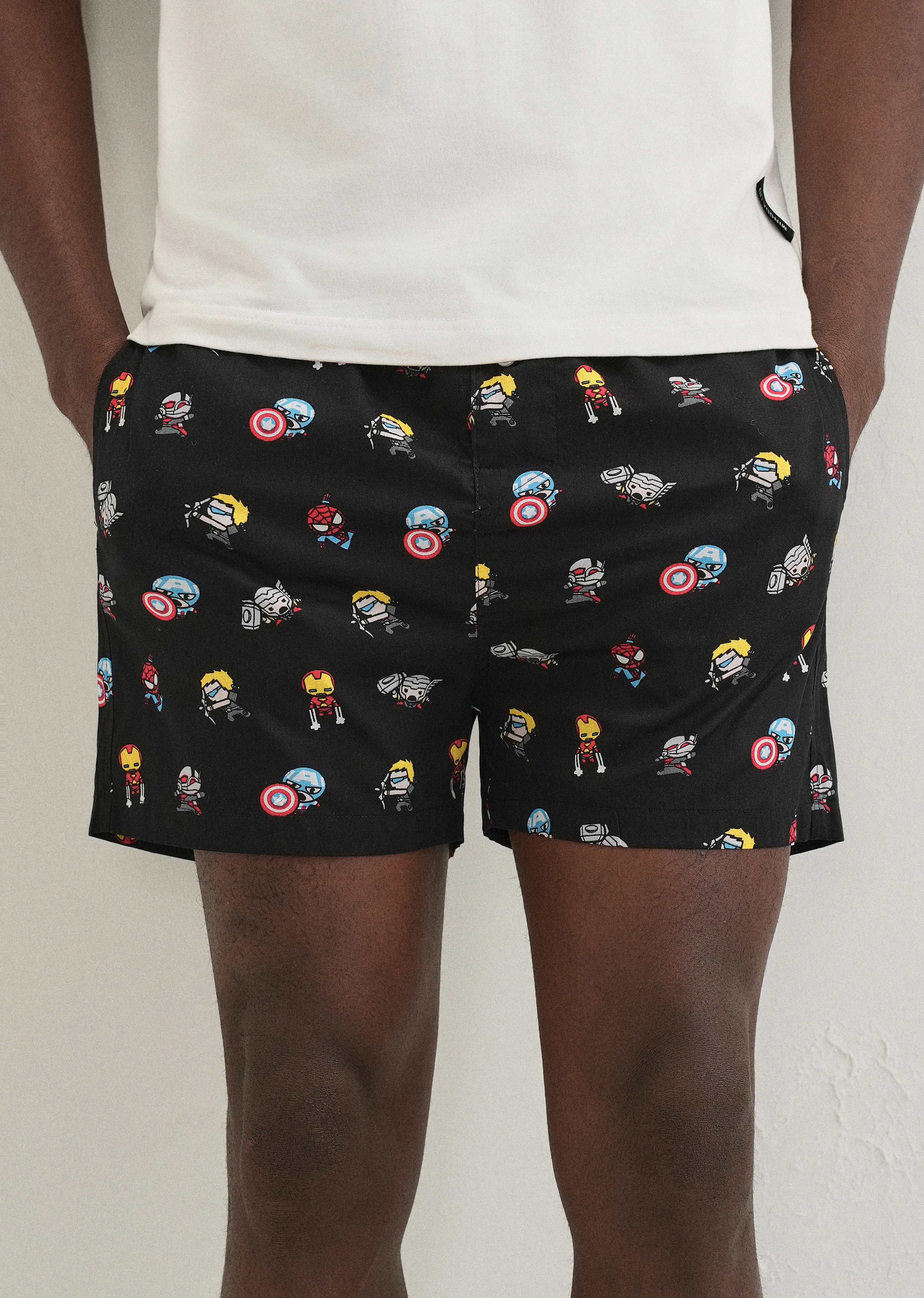 Black Marvel Printed Boxer - Image 7
