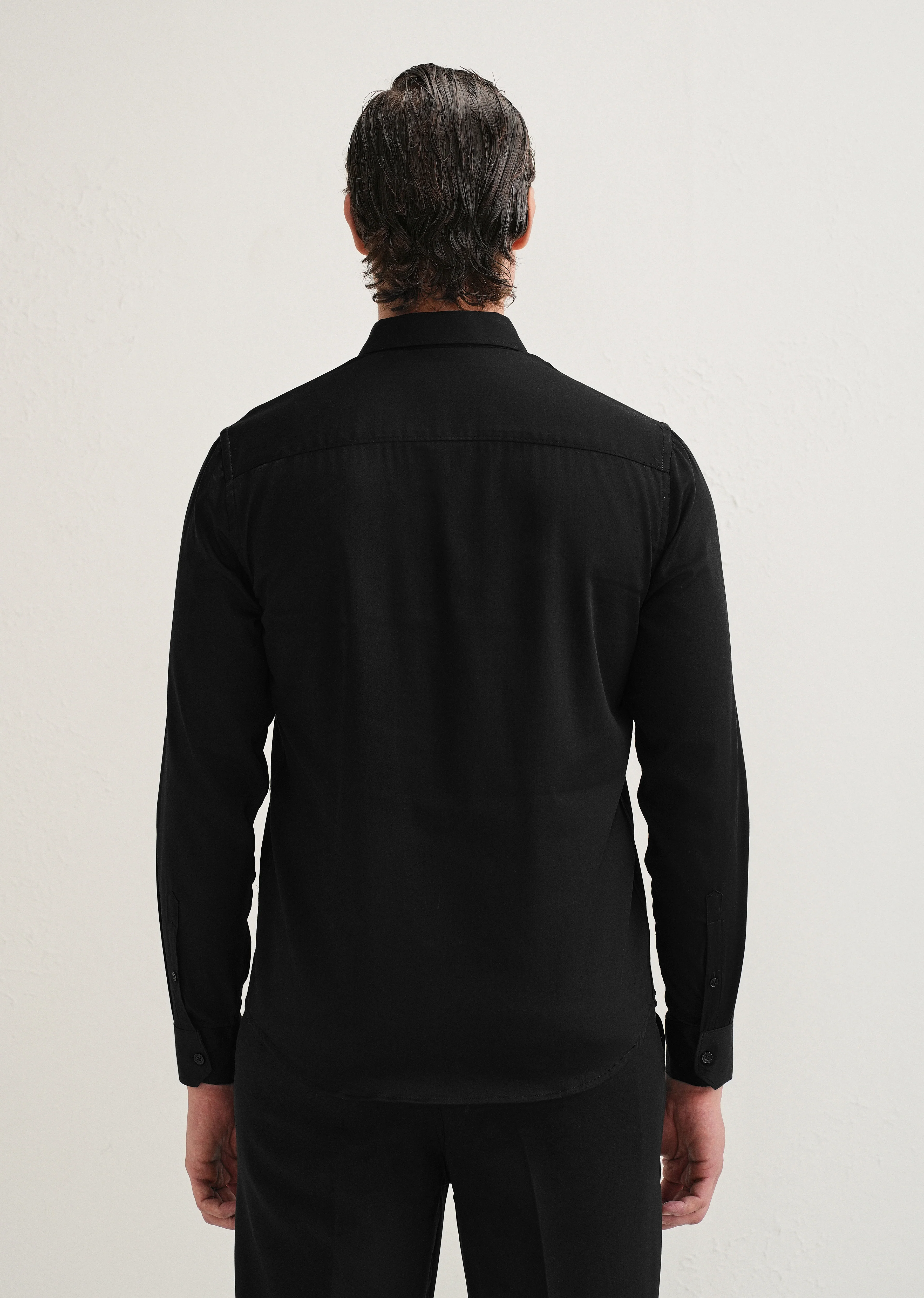 Black Metallic Butterfly Designer Shirt - Image 4