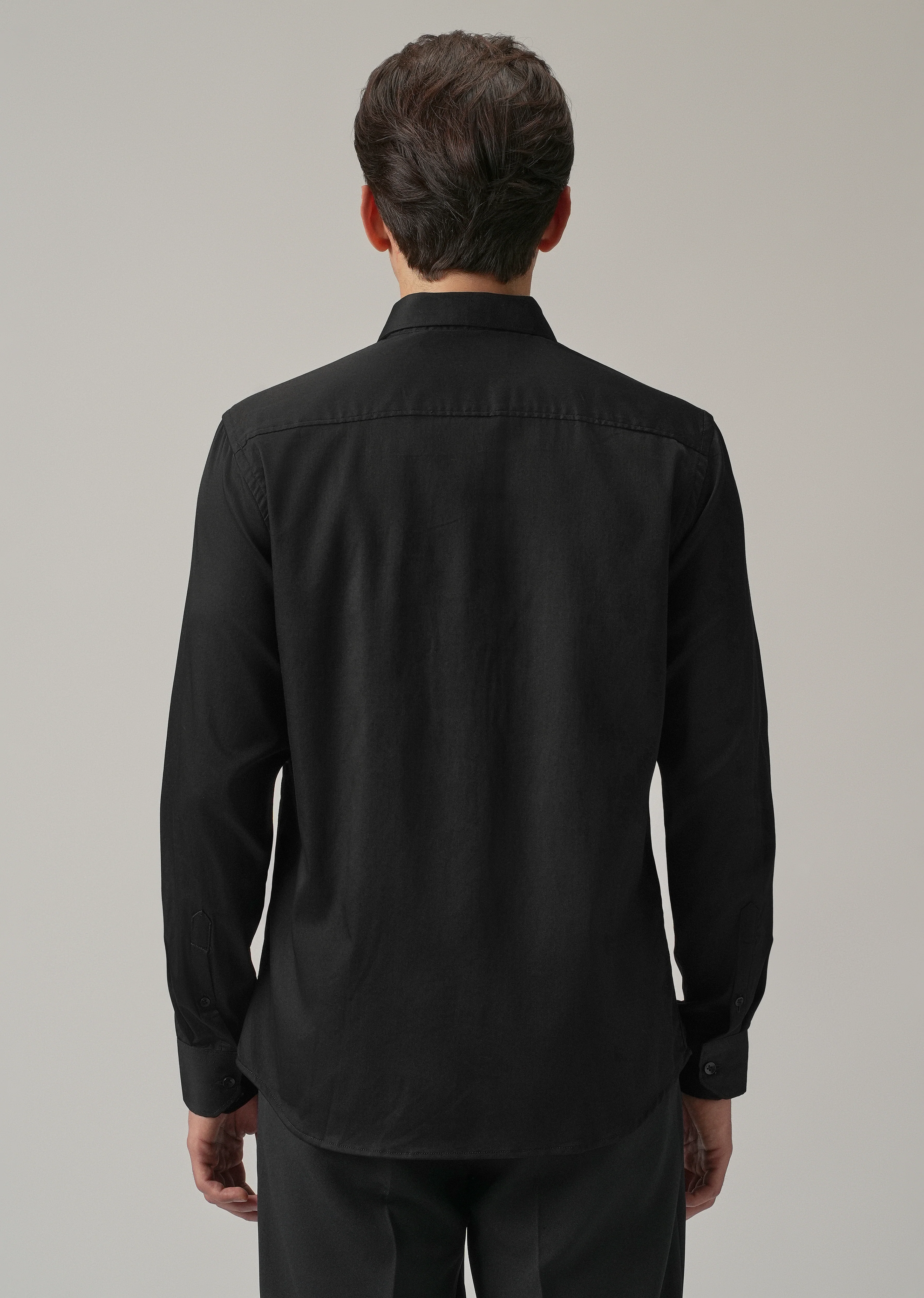 Black Micro-Stud Designer Shirt - Image 2