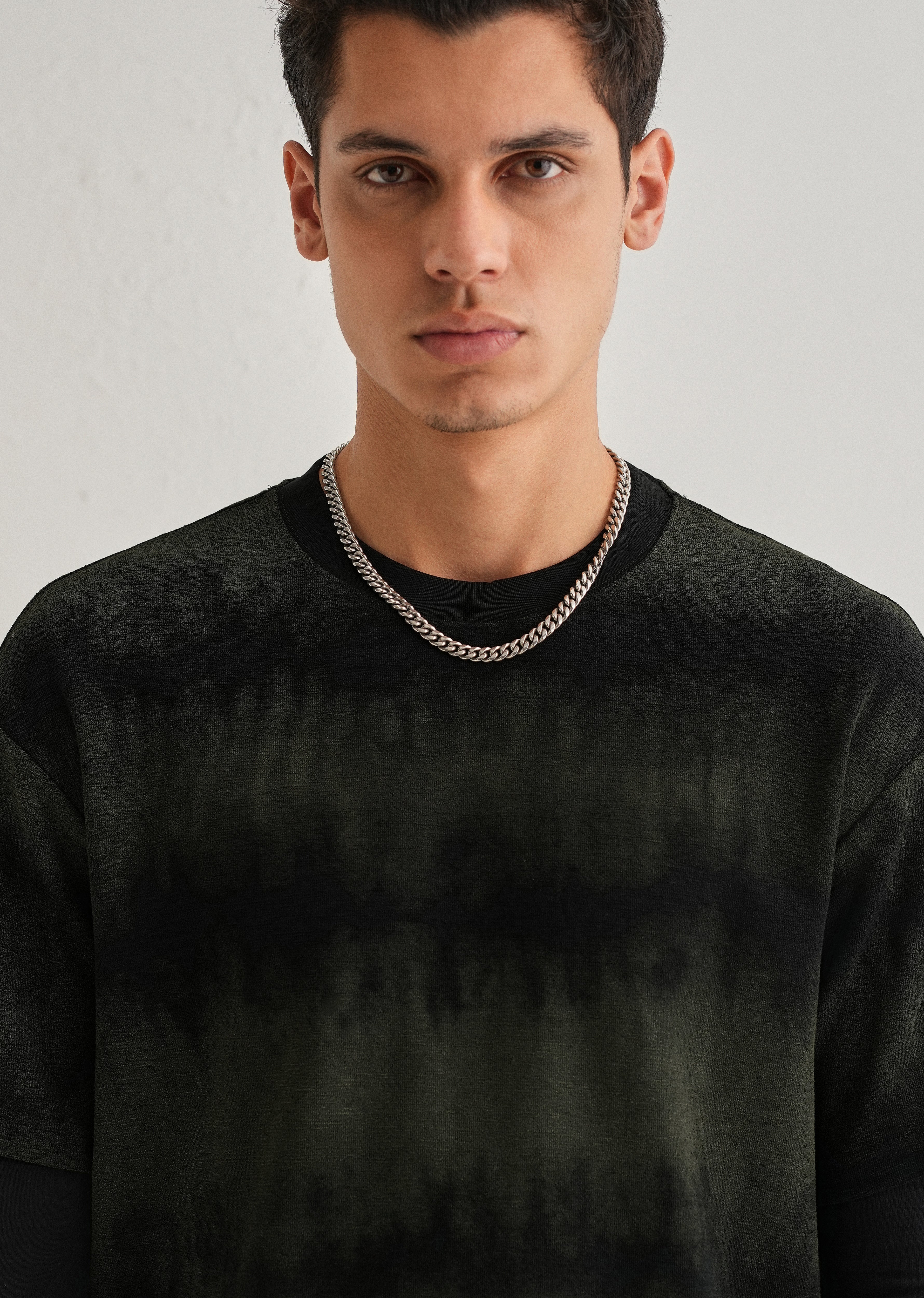 Black Olive Tie & Dye Oversized T-shirt - Image 5