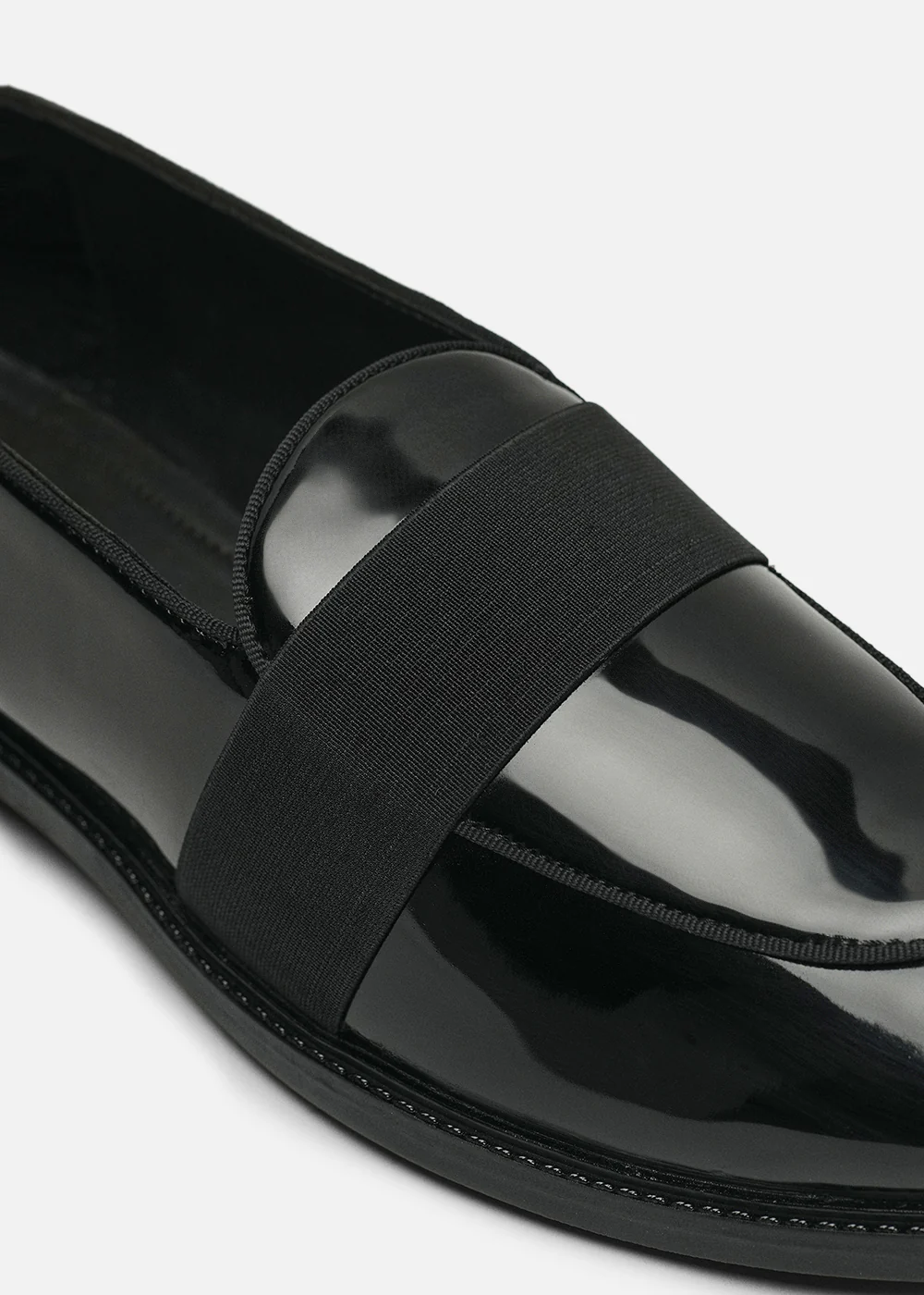 Black Patent Band Loafers - Image 3