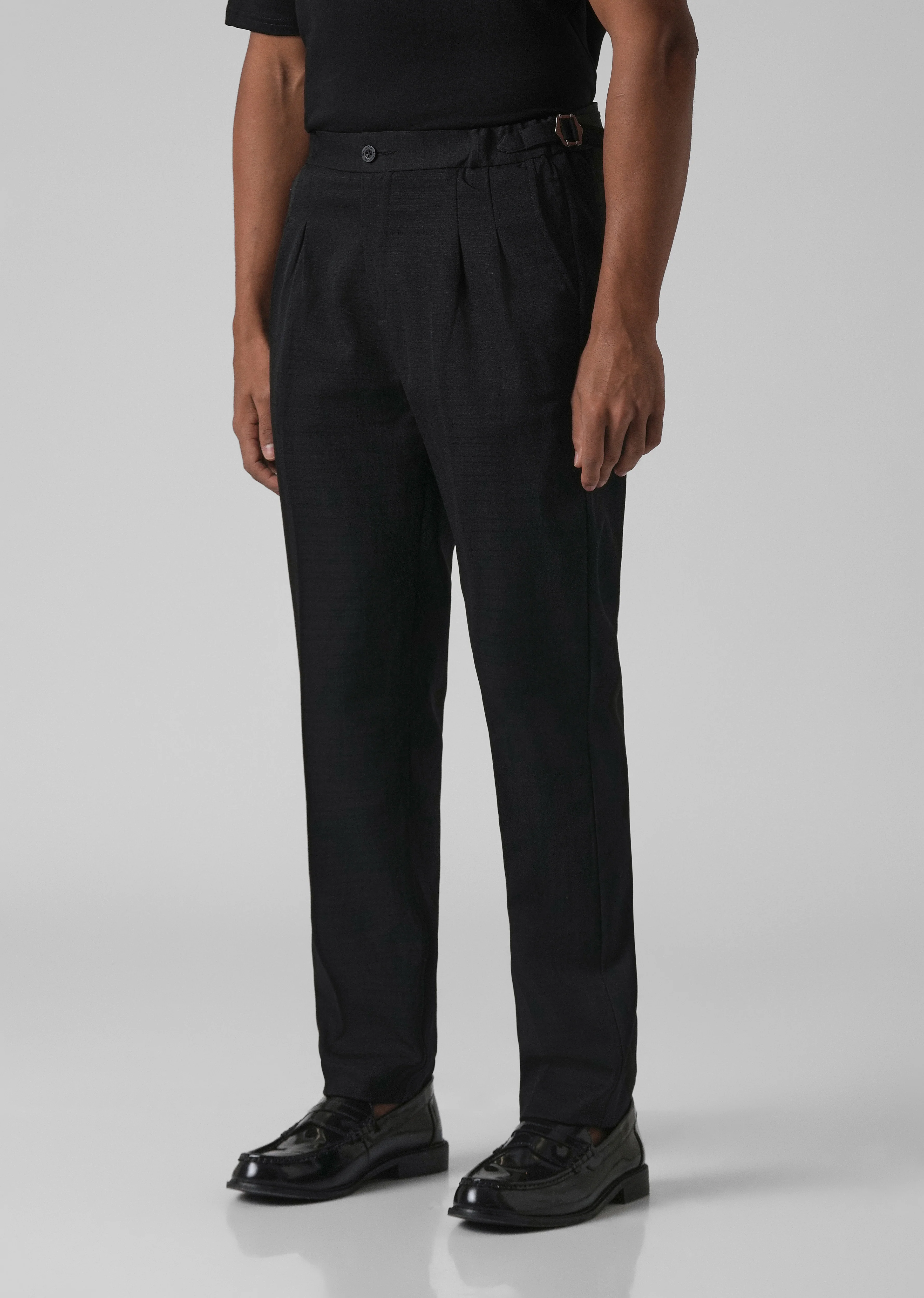 Black Pleated Gurkha Pant - Image 4