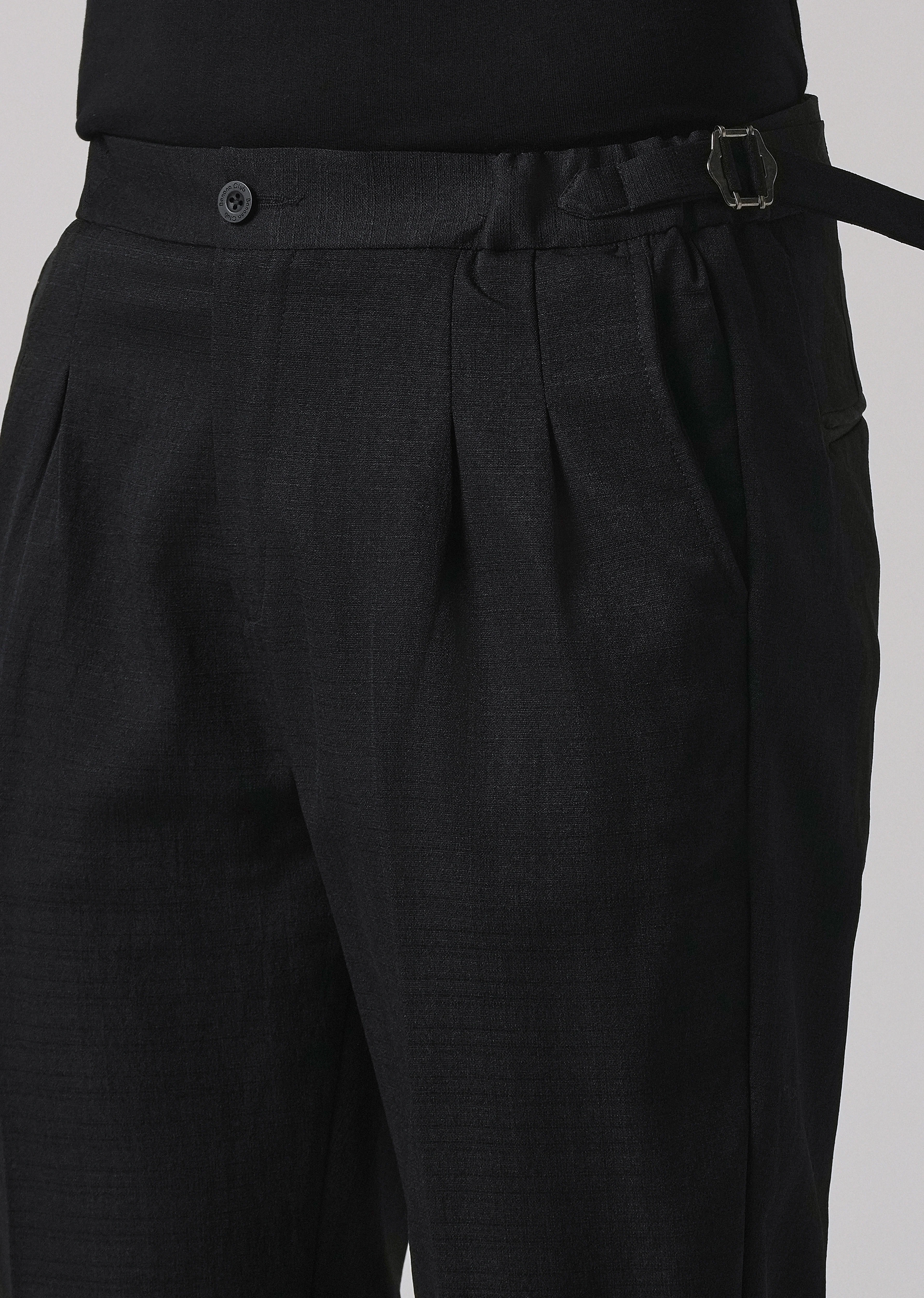 Black Pleated Gurkha Pant - Image 5