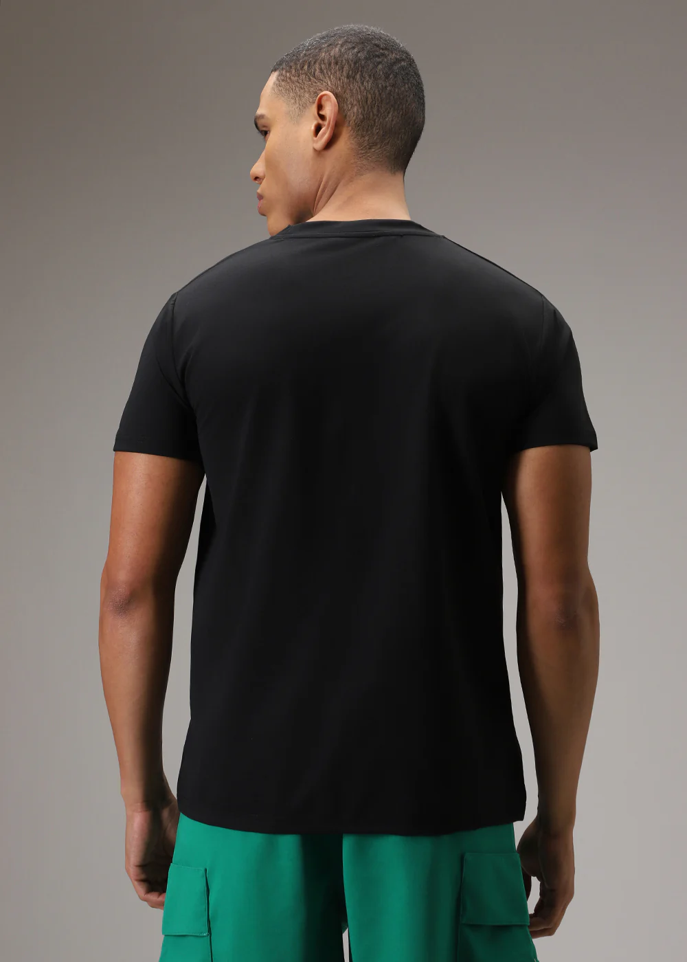 Black Printed T-Shirt - Image 4