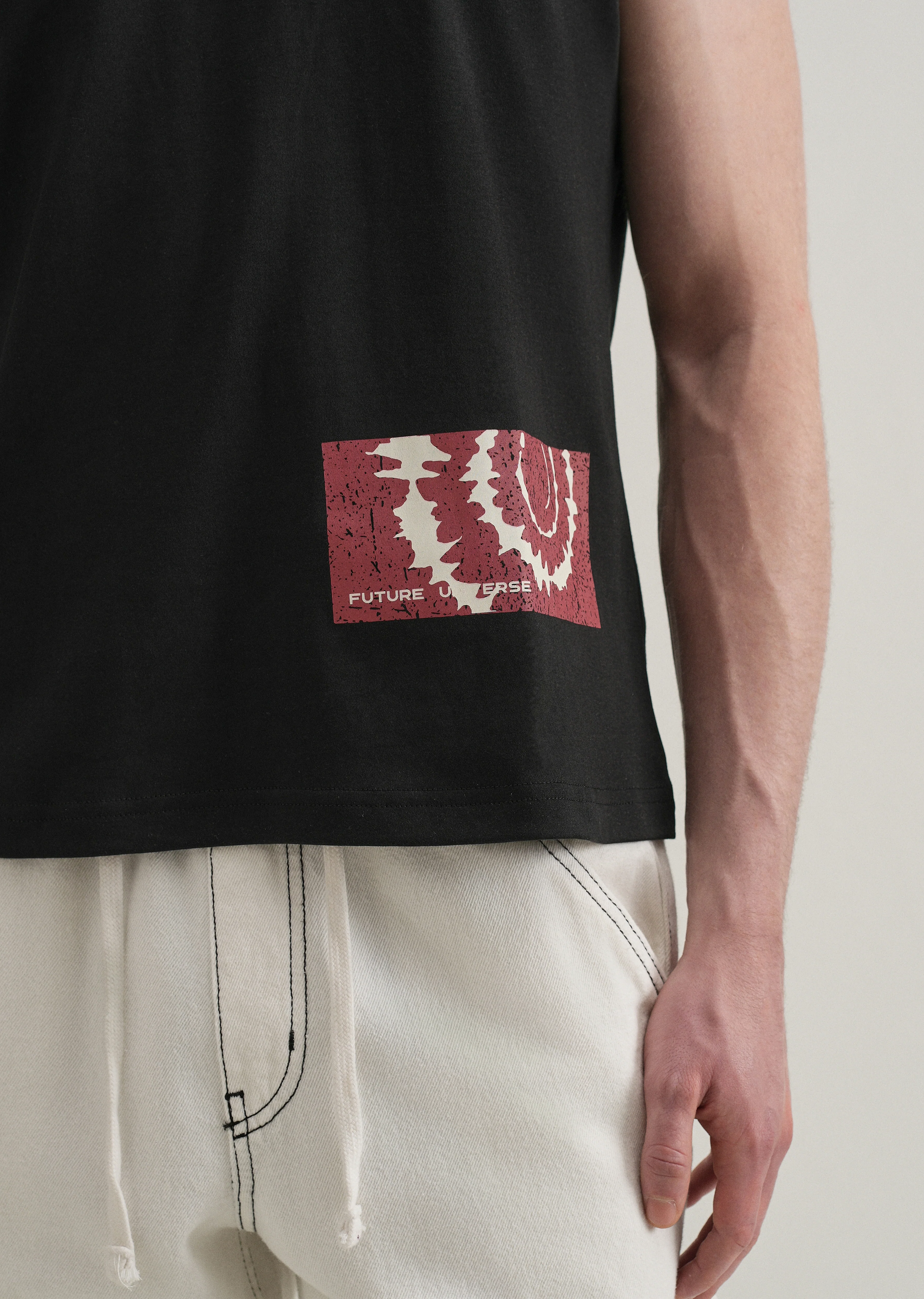Black Printed Tank - Image 5