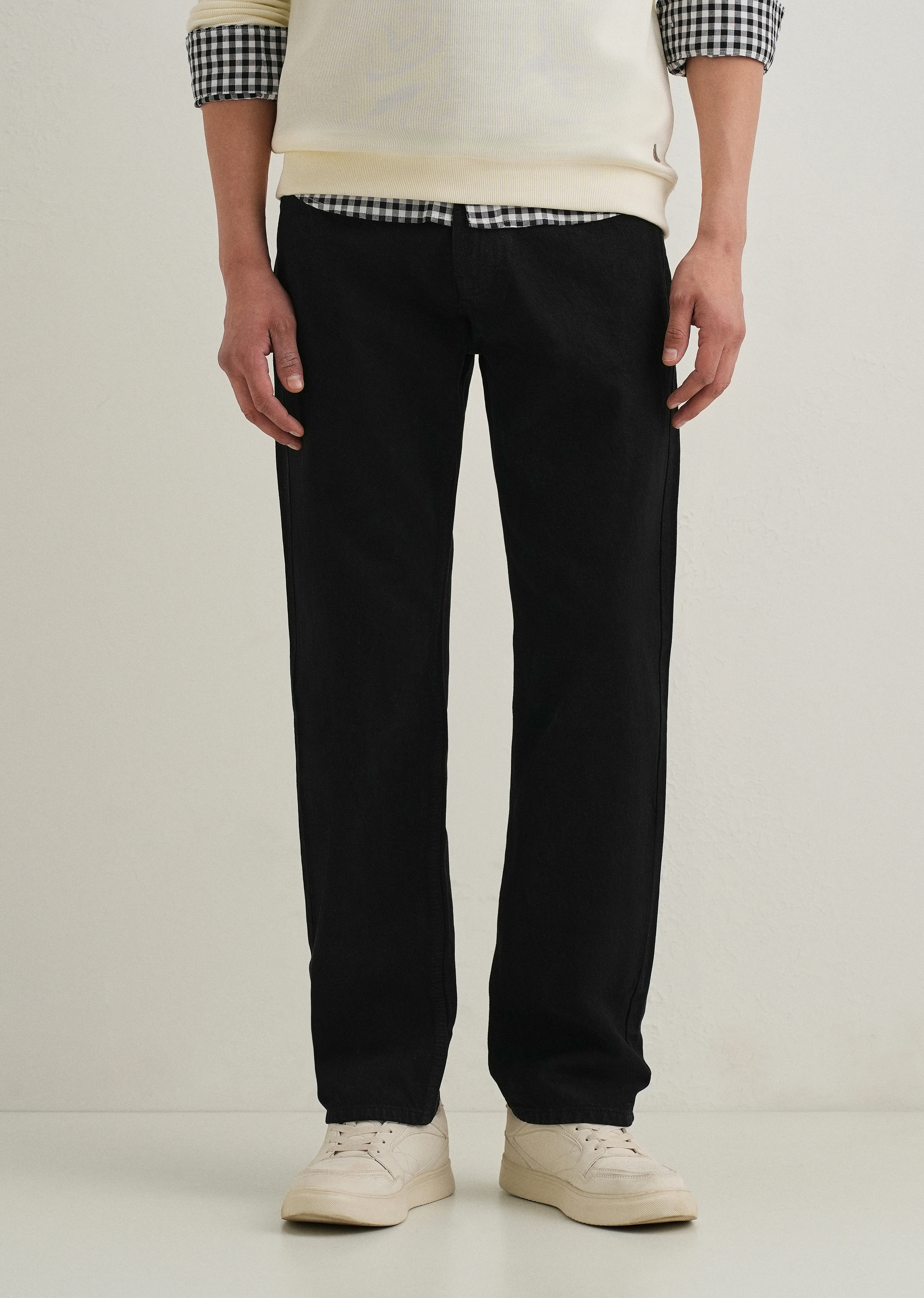 Black Regular Fit Denim - Image 3