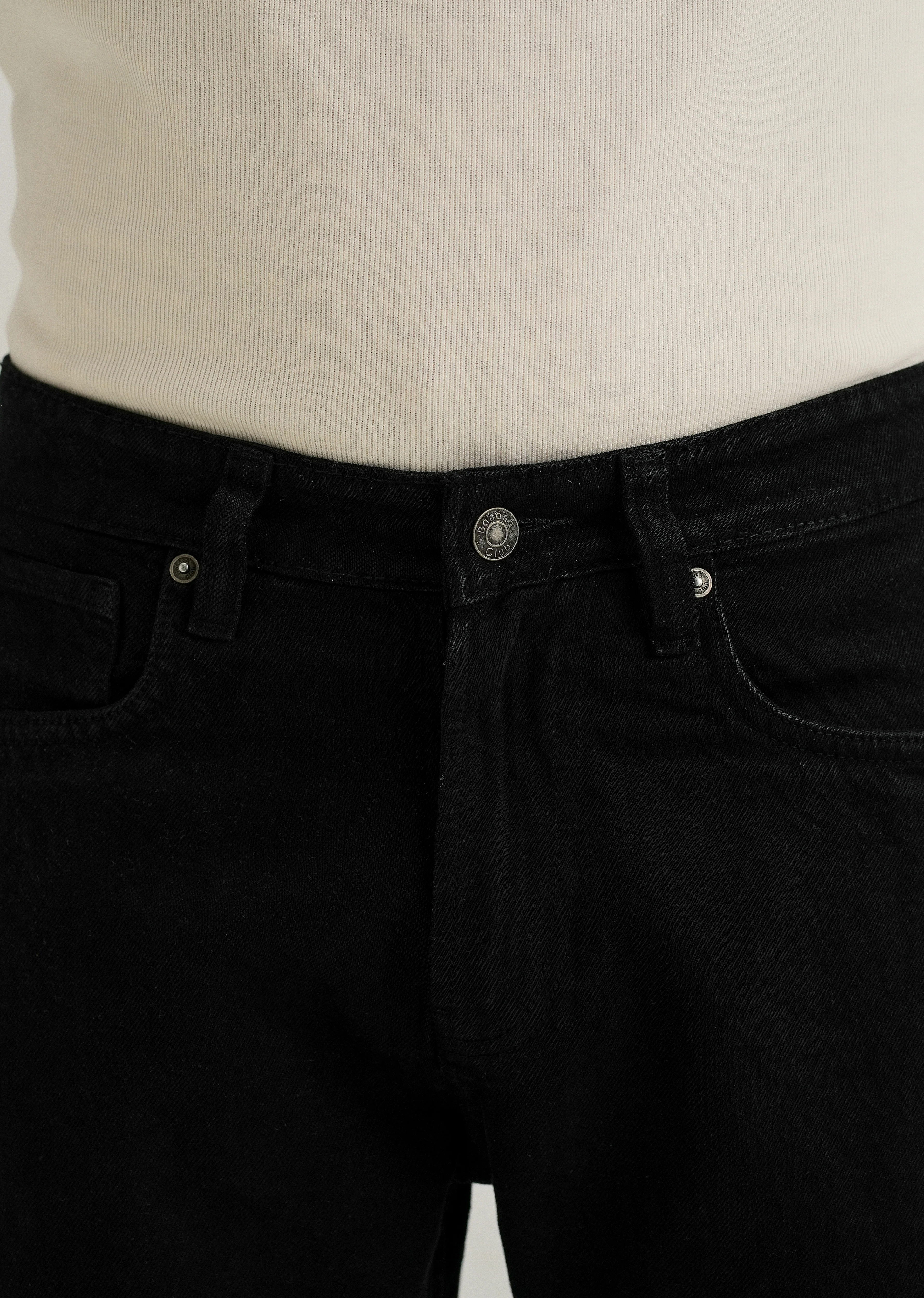 Black Regular Fit Denim - Image 5