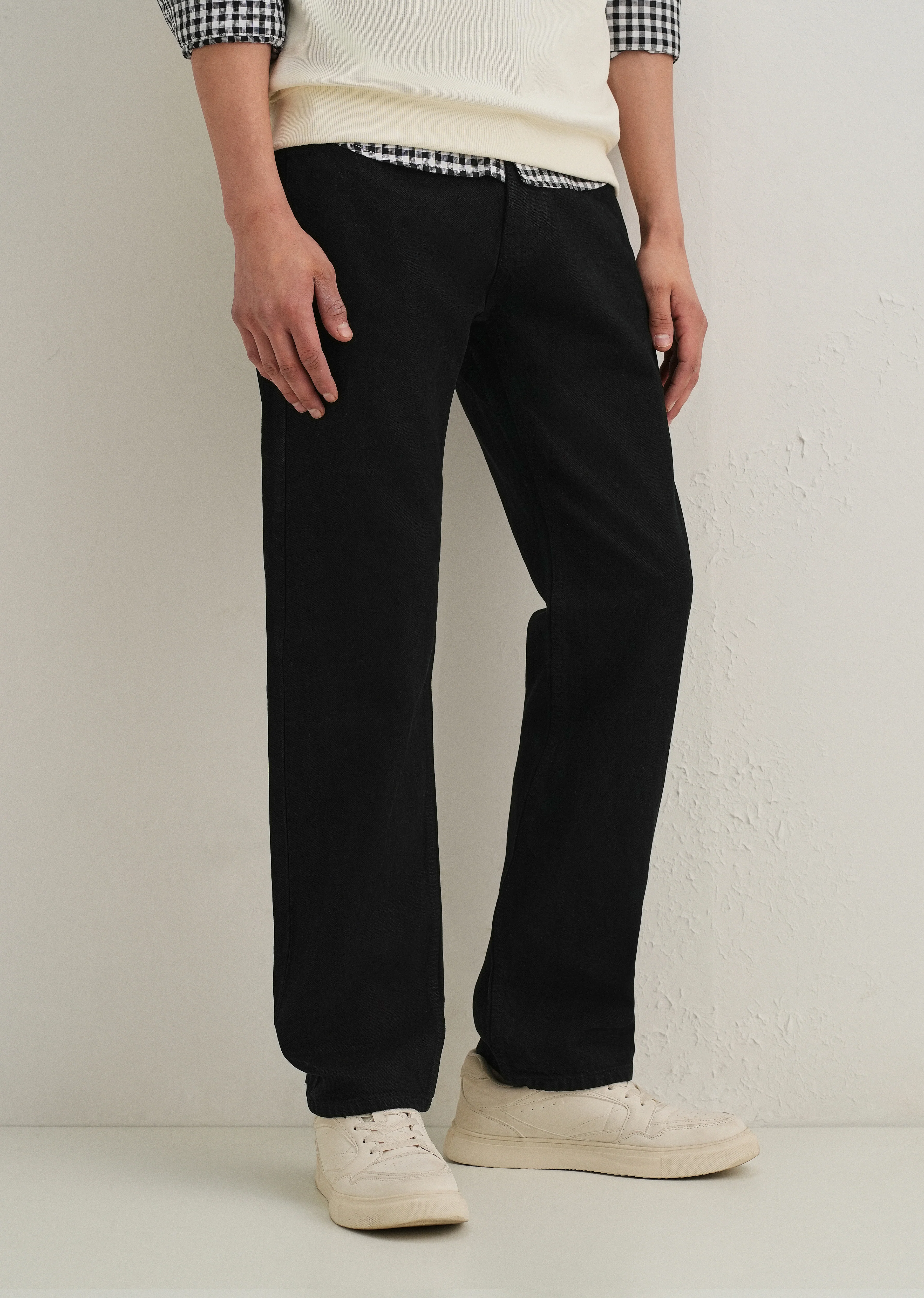 Black Regular Fit Denim - Image 7