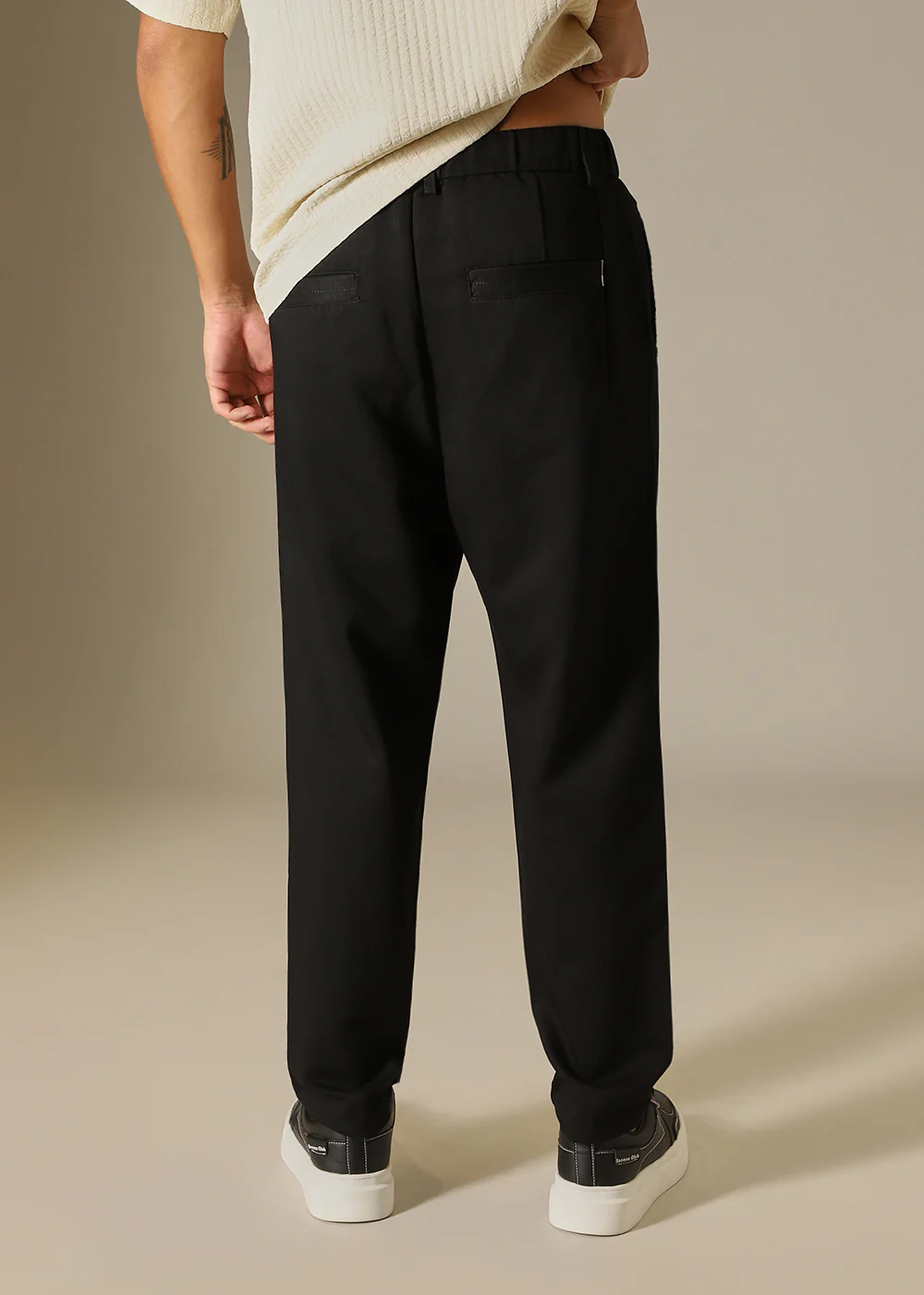 Black Regular Fit Trouser - Image 4