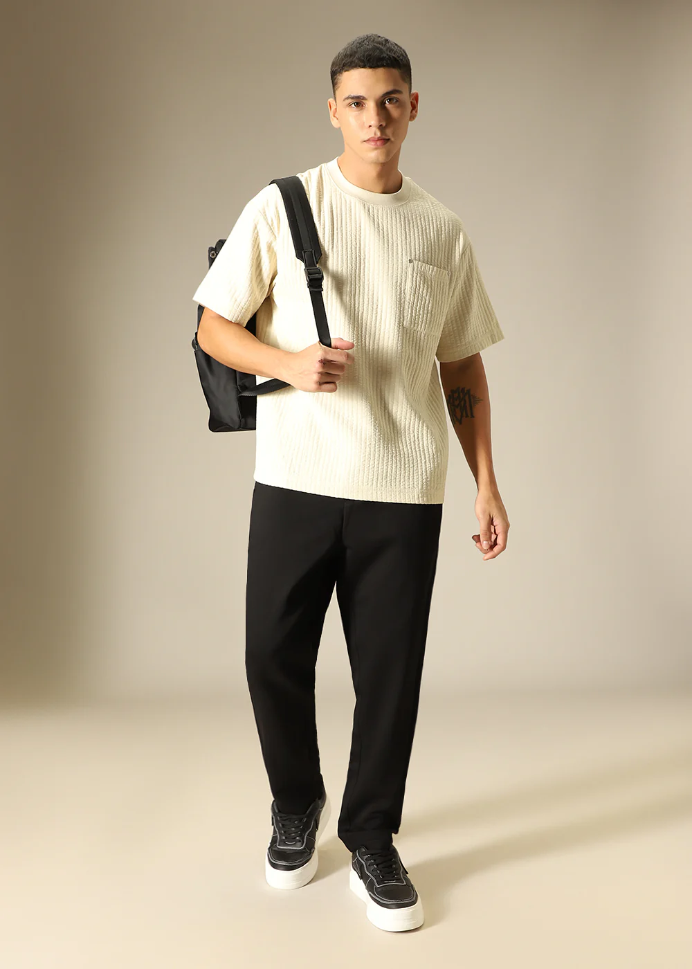 Black Regular Fit Trouser - Image 8