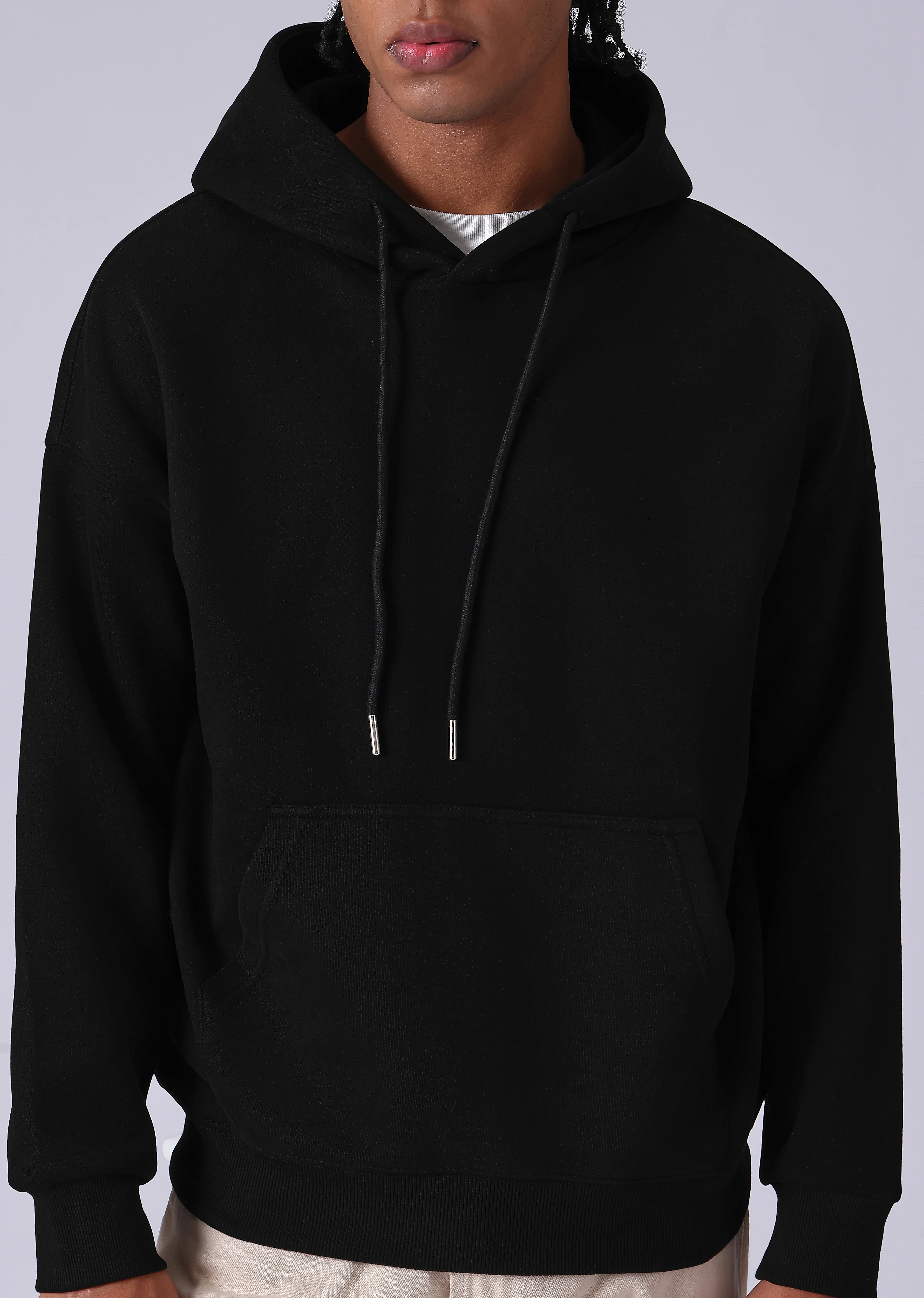 Black Relaxed Fit Hoodie - Image 7