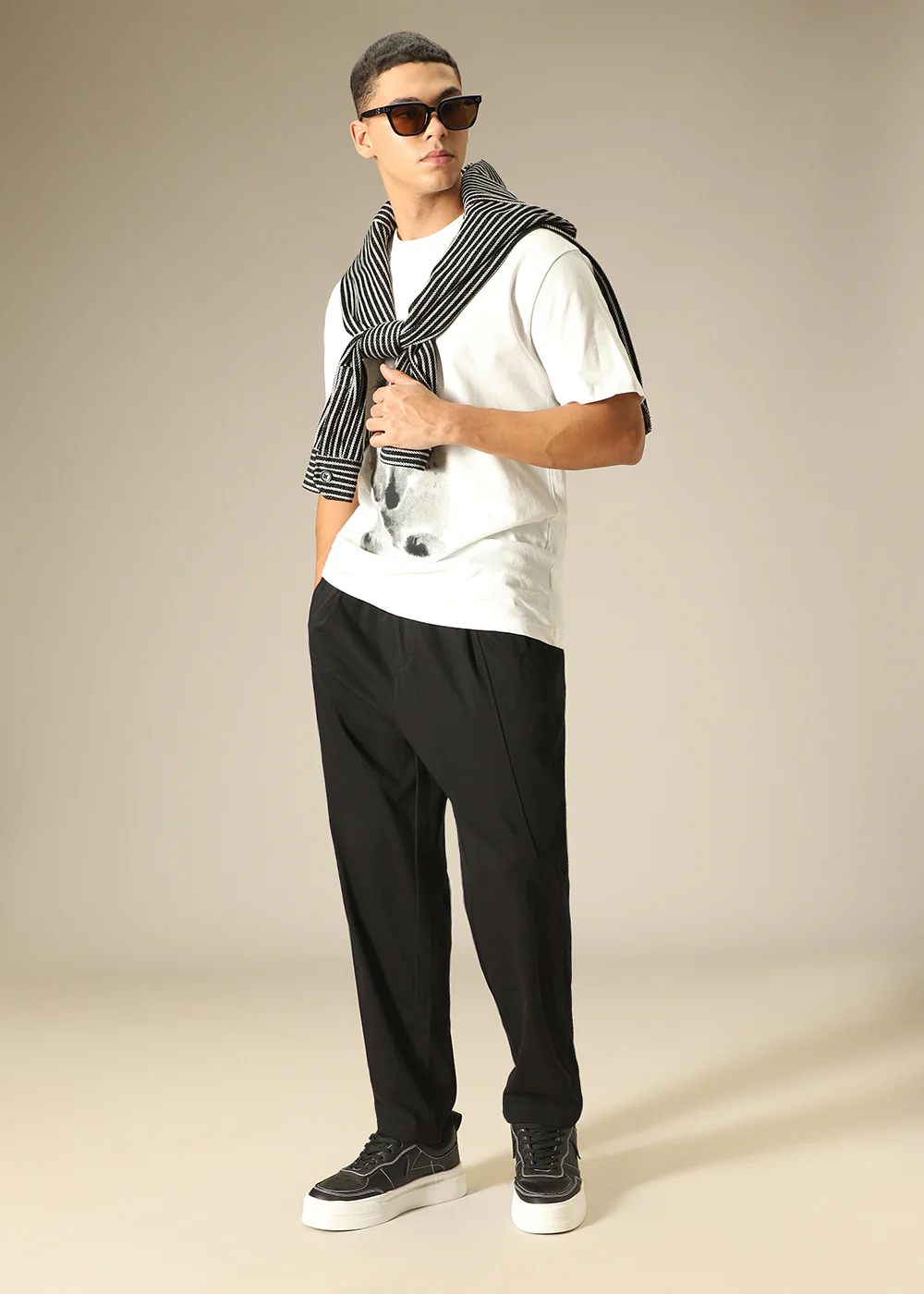 Black Relaxed Fit Trouser - Image 7