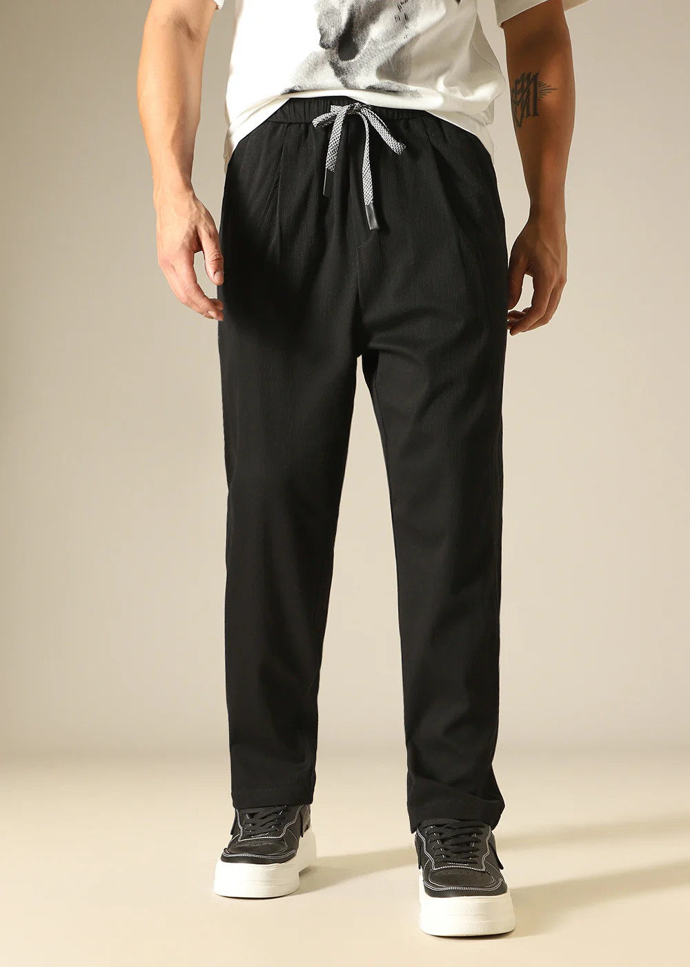 Black Relaxed Fit Trouser - Image 8