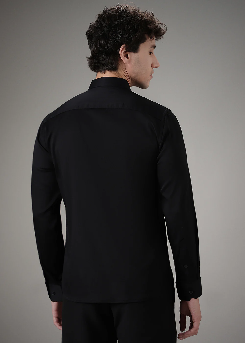 Black Sequence Designer Shirt - Image 4