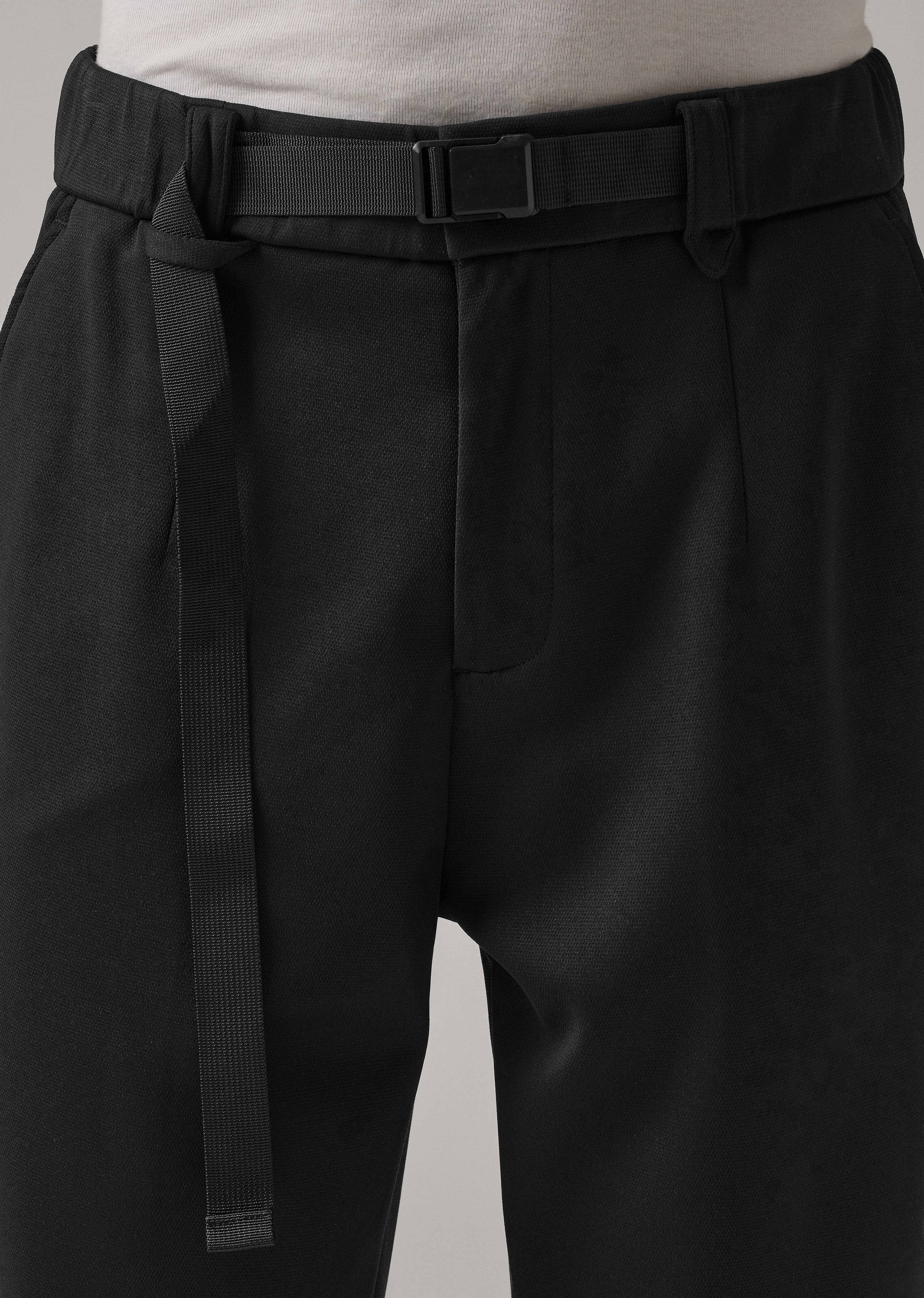 Black Stretch Elasticated Pant - Image 5