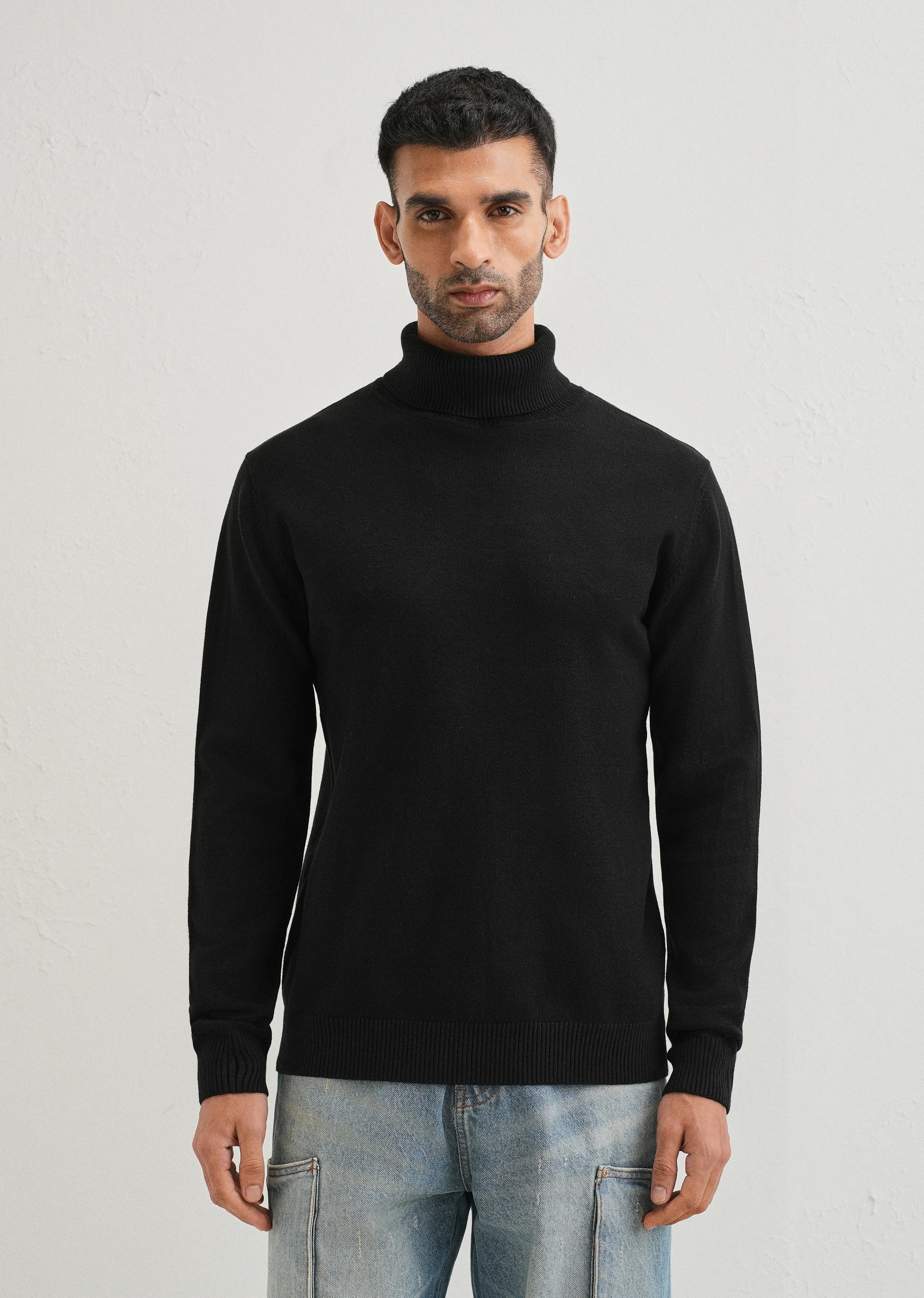 Black Turtle-Neck Sweater - Image 3