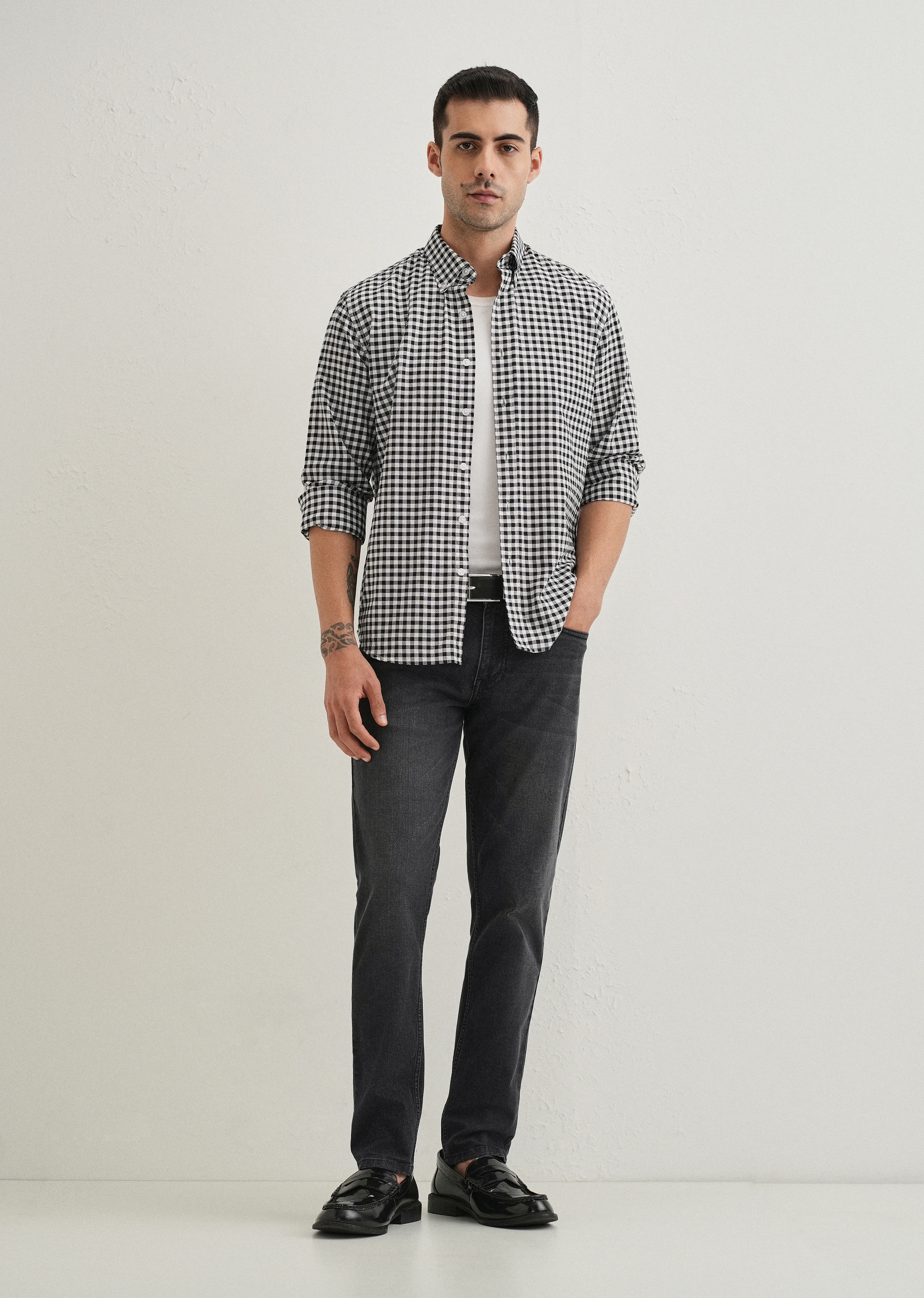 Black Wash Ankle Fit Jeans - Image 6