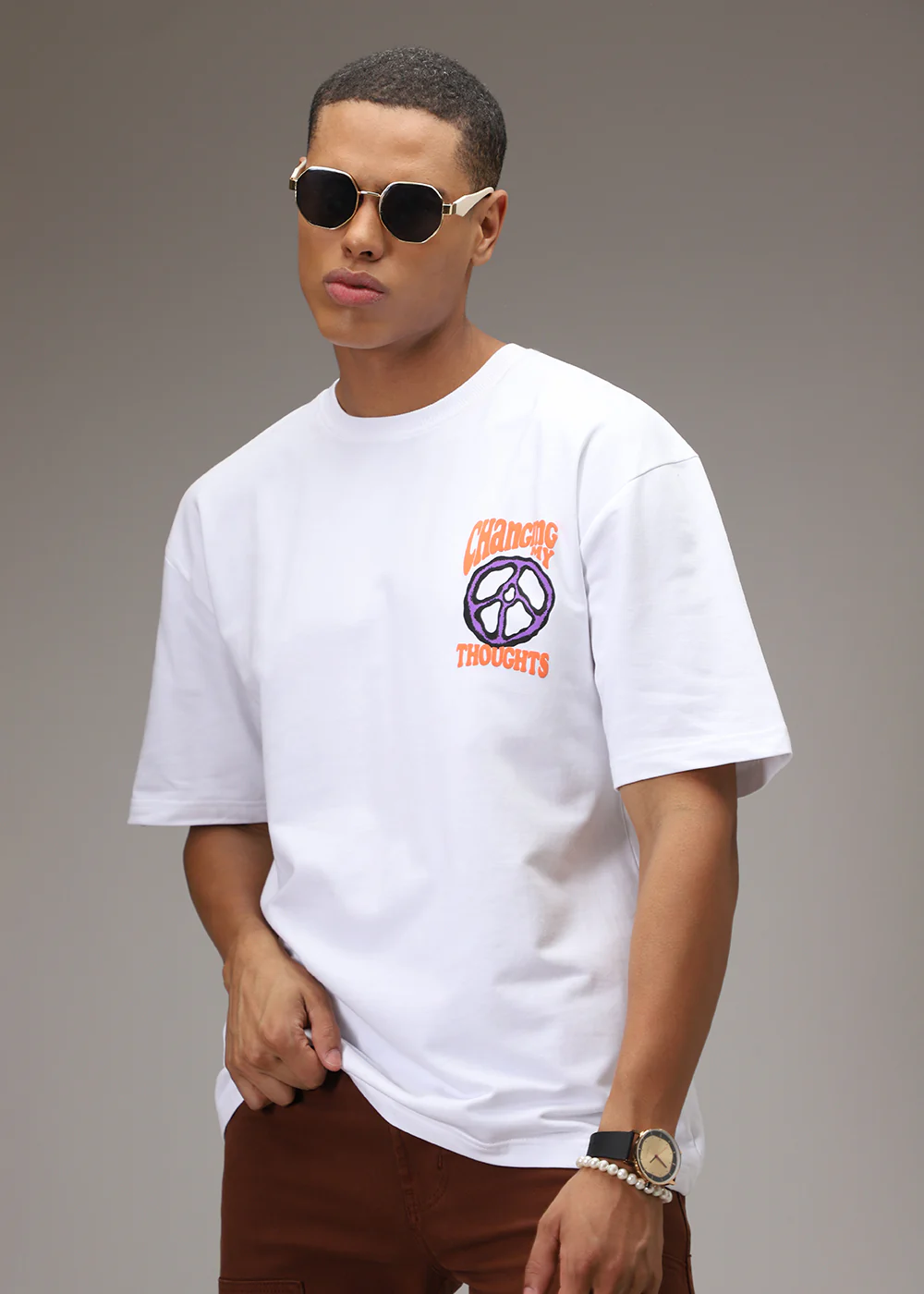 Blanched White Oversized T-Shirt - Image 5